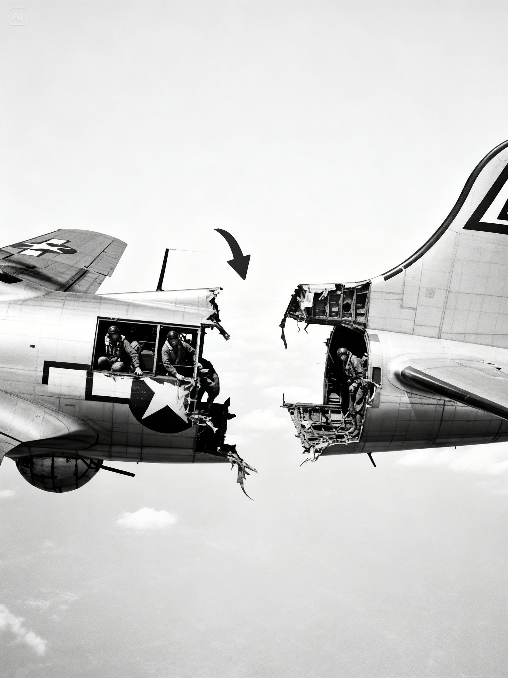 When a German Ace Sliced His B-17 in Half — He Refused to Jump and Saved All 10 Crew