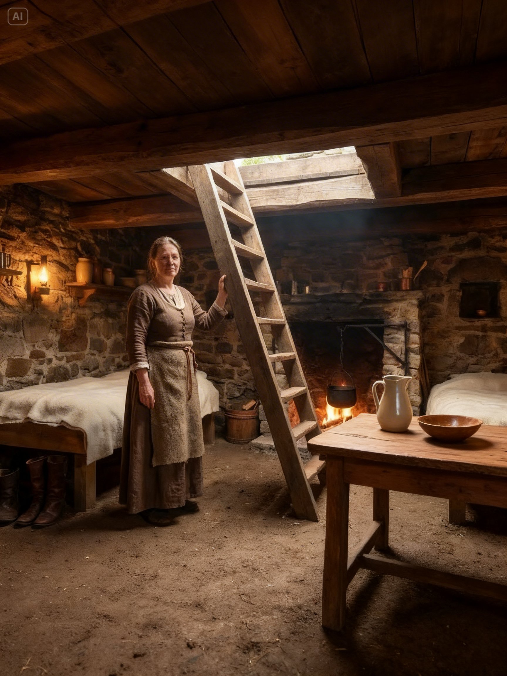 She Built a Hidden Bedroom Beneath Her Cabin — Until the Worst Blizzard Made It Her Only Shelter