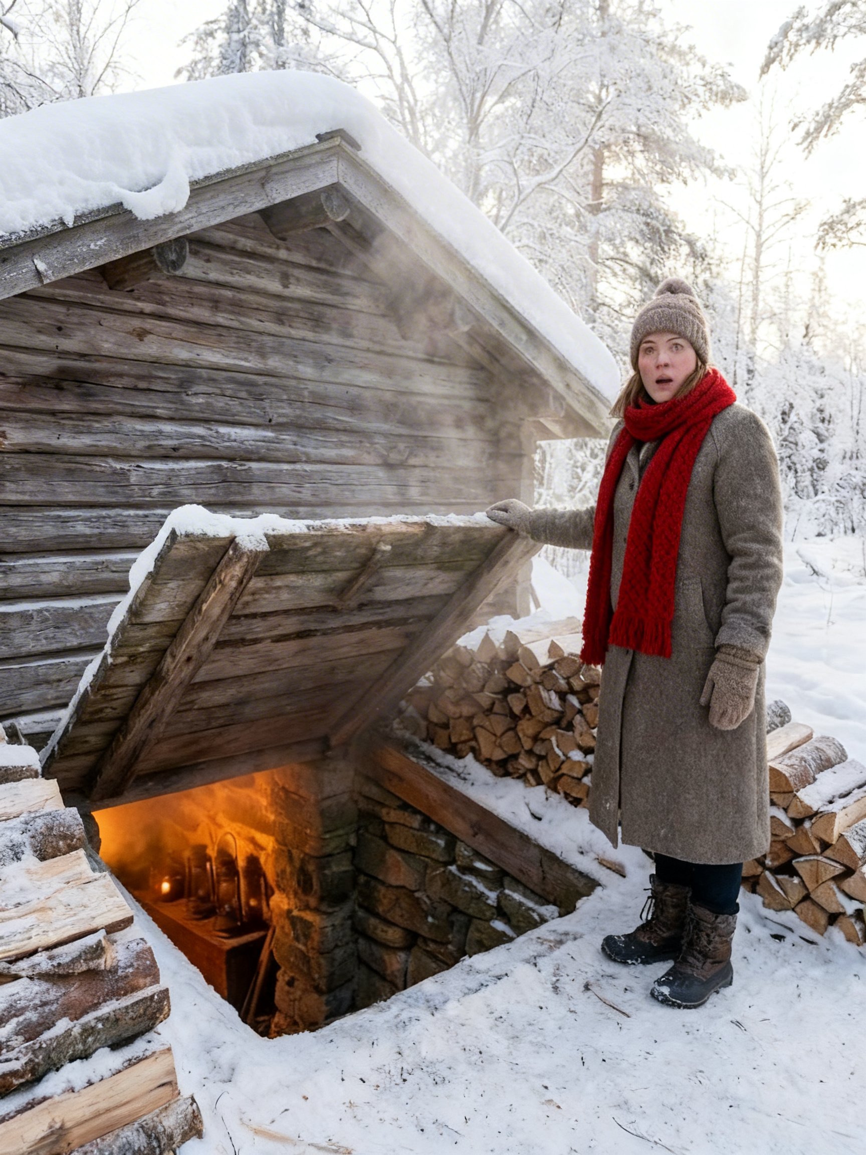 She Built a Shelter Beneath the Woodshed — Until the Coldest Week Changed Everything