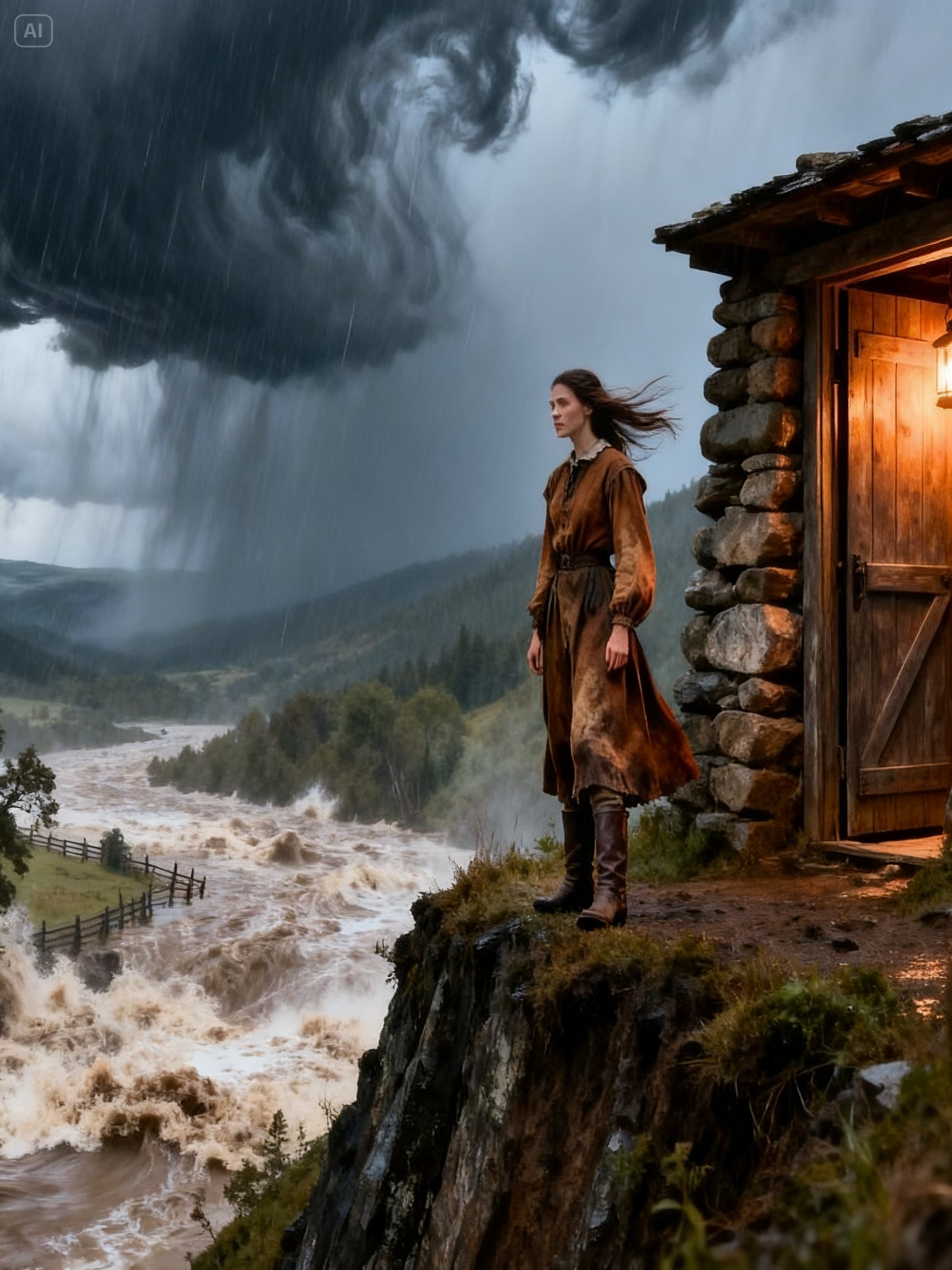 Neighbors Laughed When She Built a Stone Shelter Into the Hillside—Until the Flood Proved Her Right