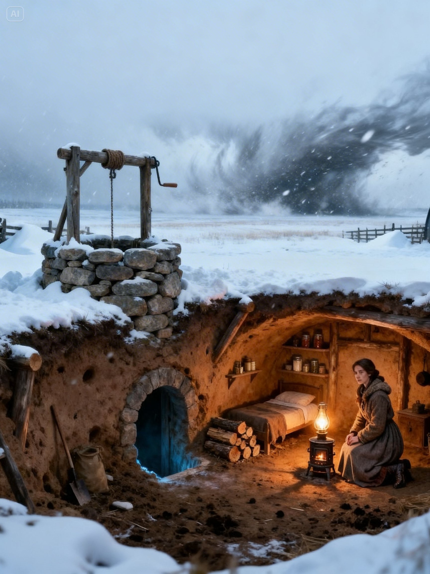 She Inherited Nothing but a Dry Well… Then Built a Home Inside That Survived The Great Blizzard