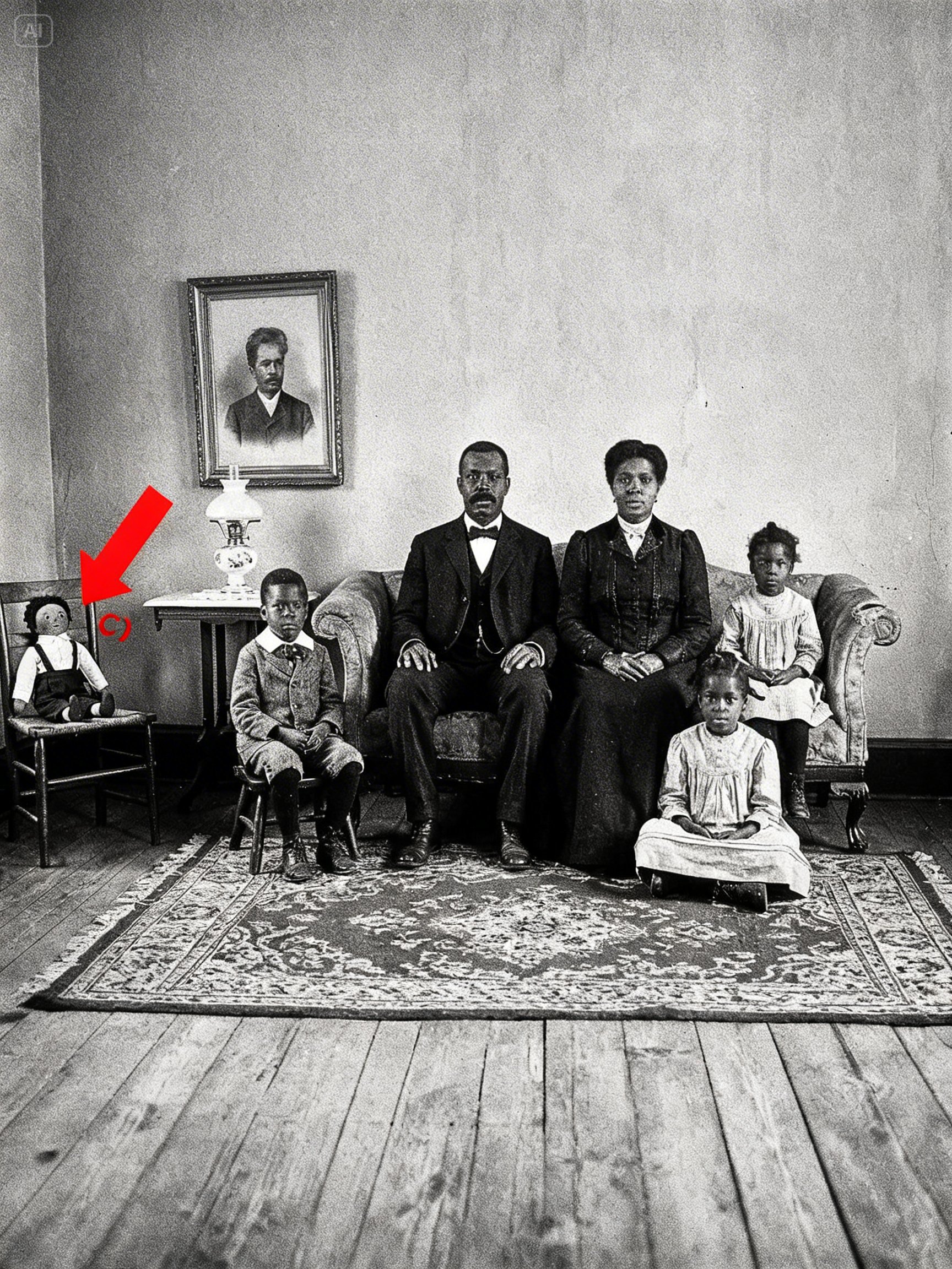 It was just a family portrait in 1910 — But historians zoom in and discover a hidden secret