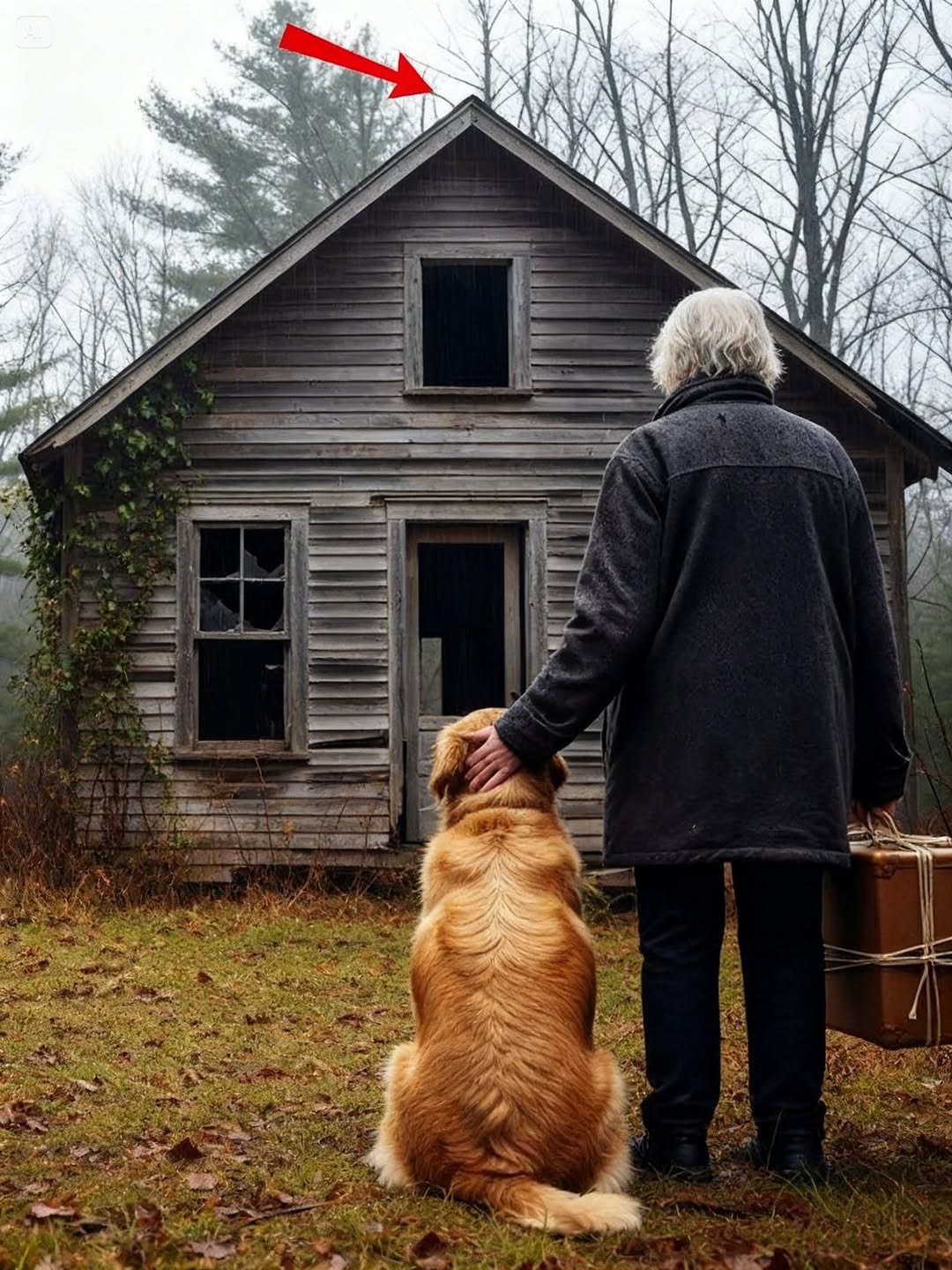 Kicked Out at 70, a Poor Woman and Her Dog Found a Ruined Cabin — Then a Miracle Happens