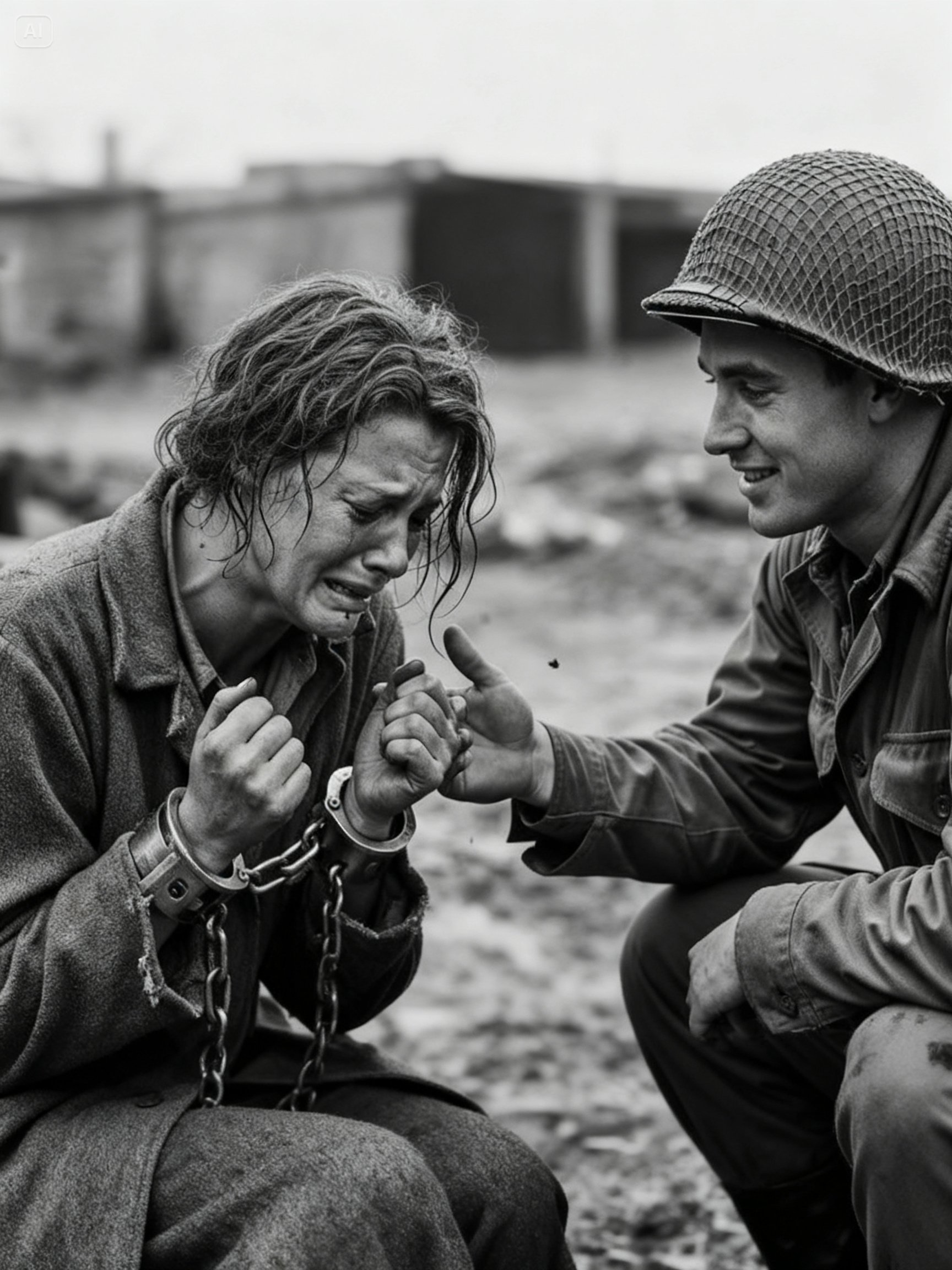 “When Was the Last Time You Ate?” — A German Woman POW in Chains Breaks Down After One Question