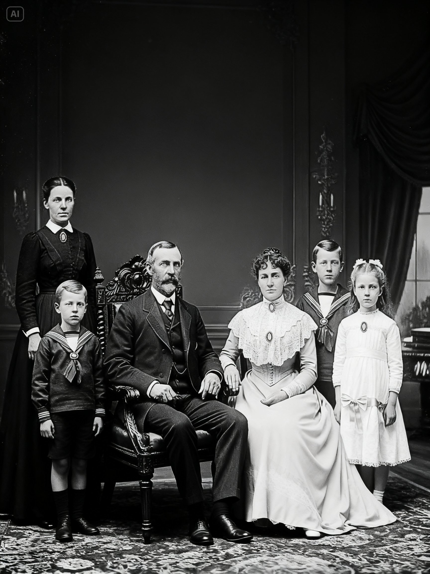 This 1901 Family Photograph Reveals a Secret They Tried to Bury Forever