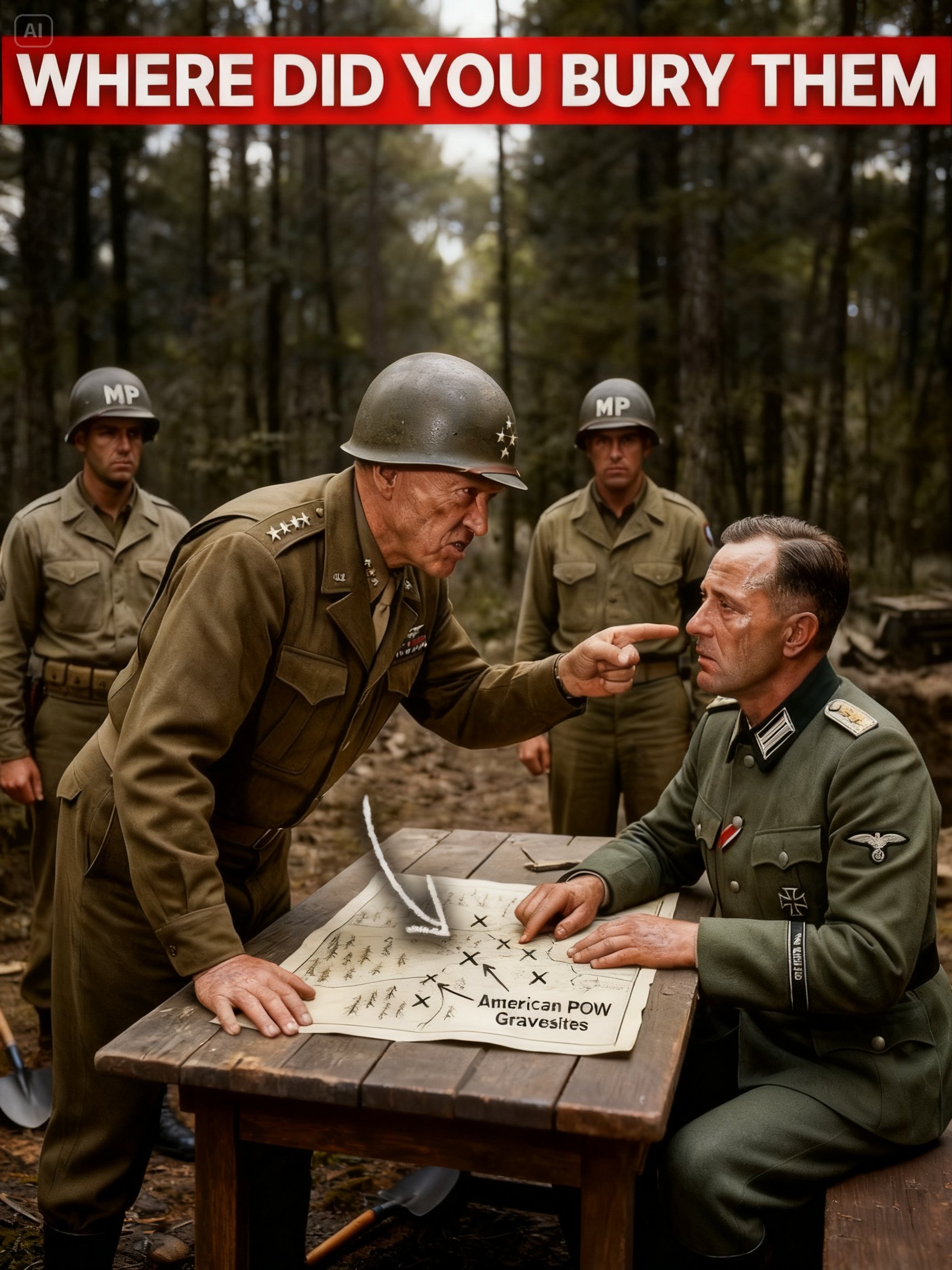 SS Commander Refused to Reveal Where POWs Were Buried — Patton Changed His Mind Fast