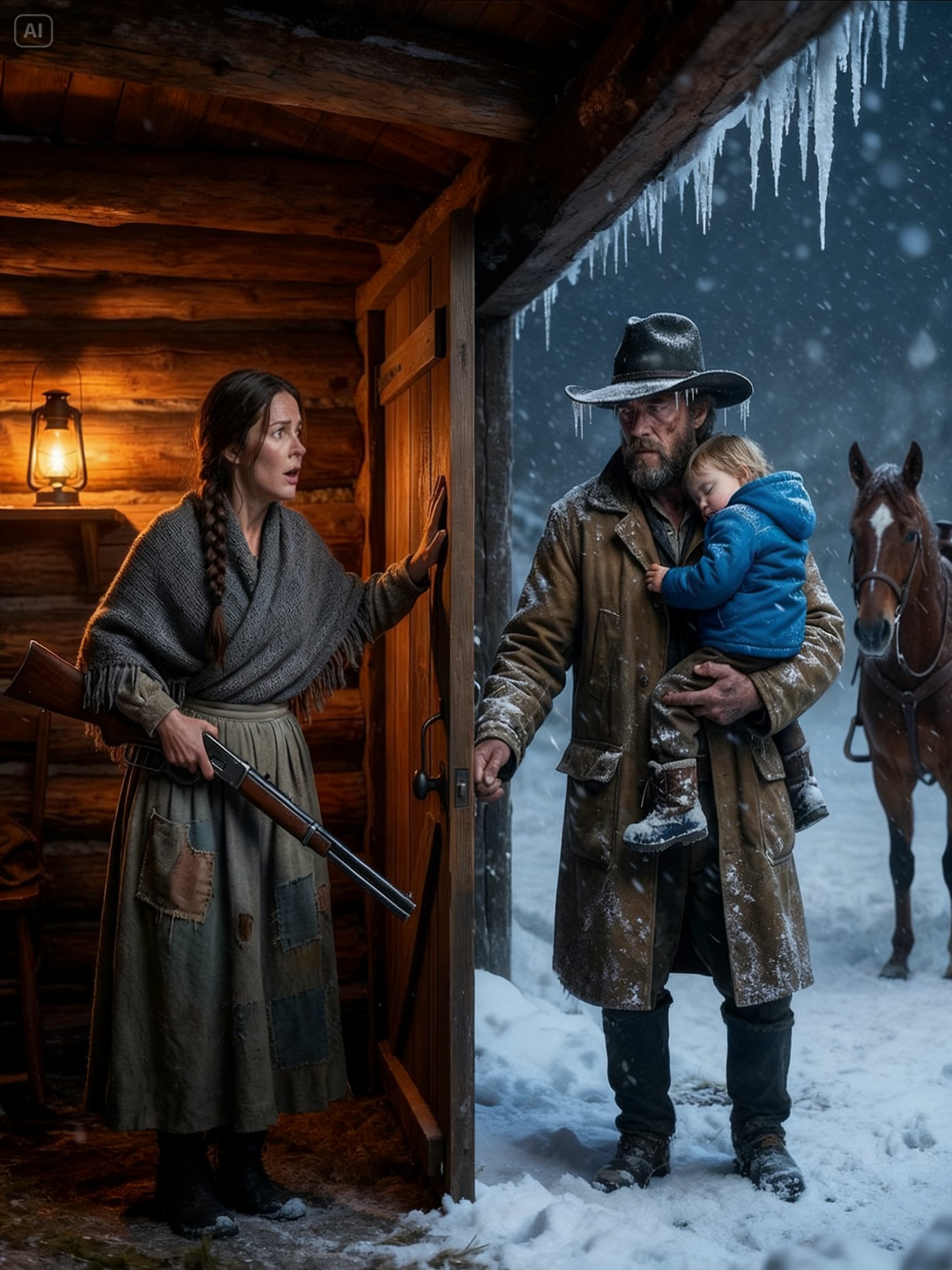 A Poor Young Girl Gave Them Shelter for One Night… The Truth About the Cowboy Left Her Speechless