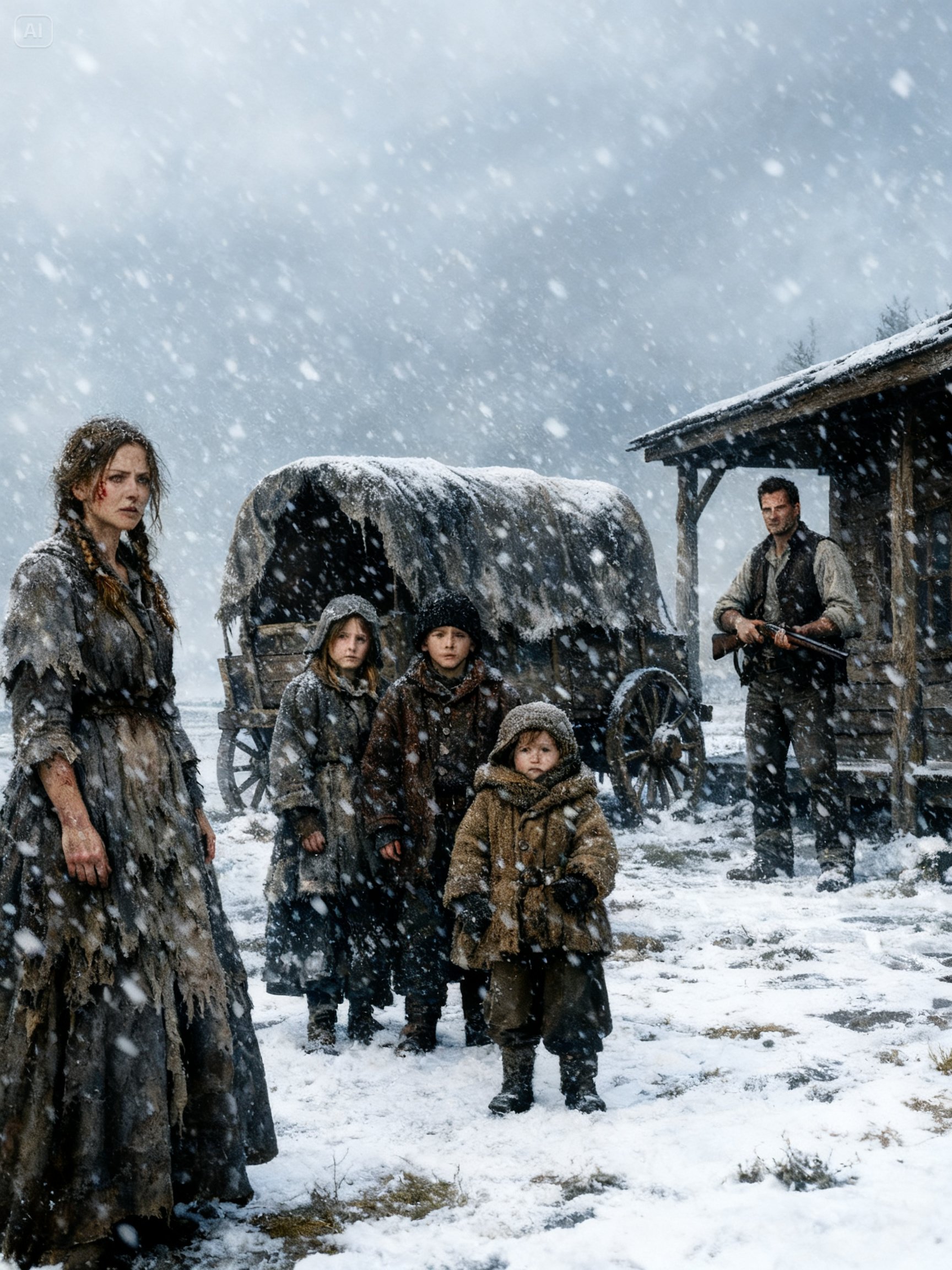“Please… Just One Winter,” She Begged — The Rancher Who Chose a Broken Widow and 3 Children