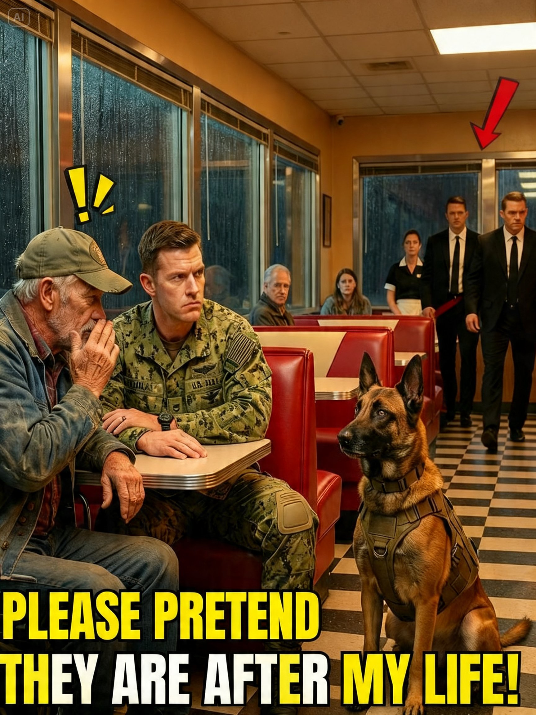 “Pretend to Be My Grandson,” Old Farmer Whispered — Then the Navy SEAL and His Military K9…