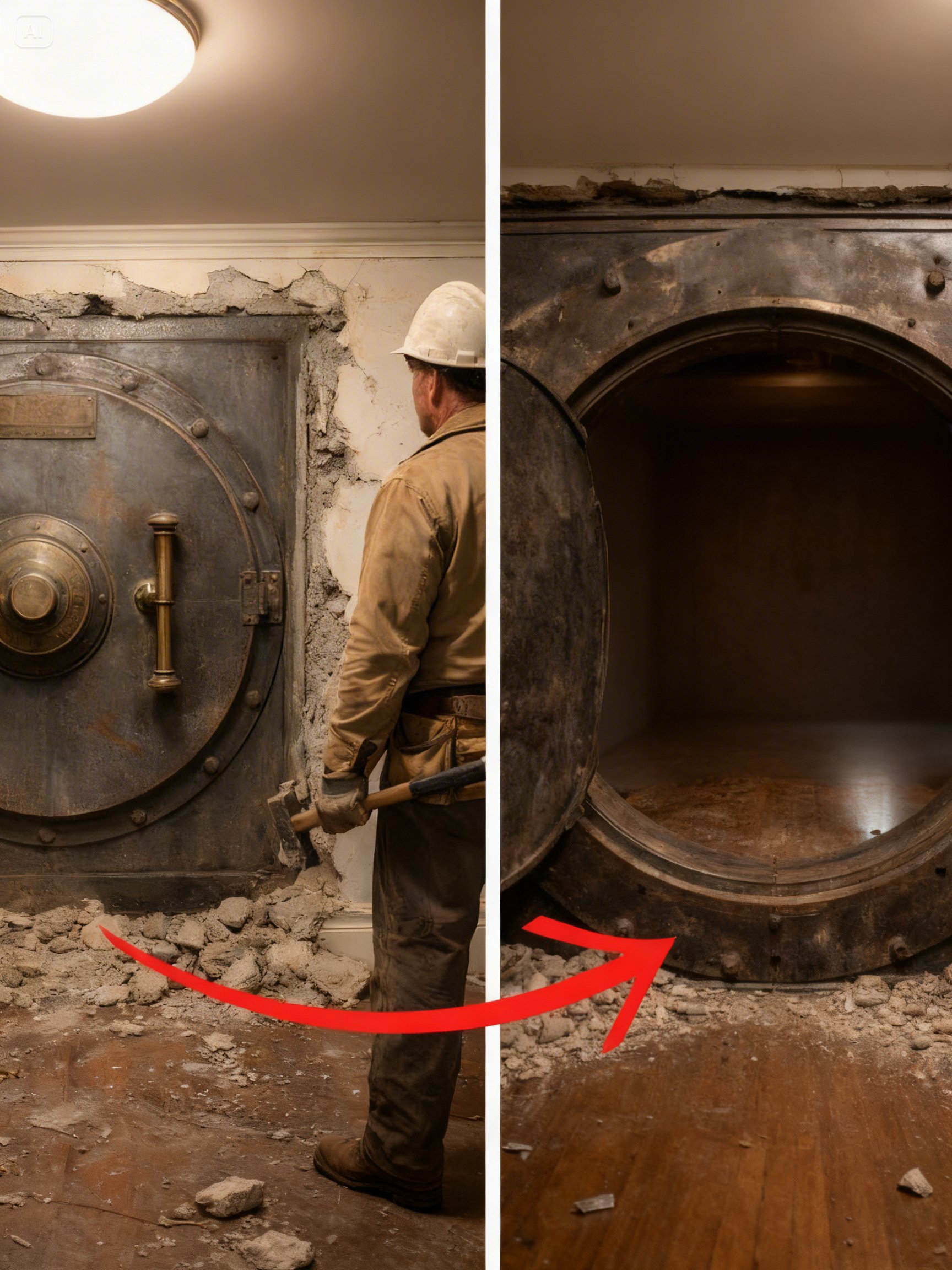 Renovation Crew Found Vault Welded into Apartment Wall, Opened It and Called the Mayor!