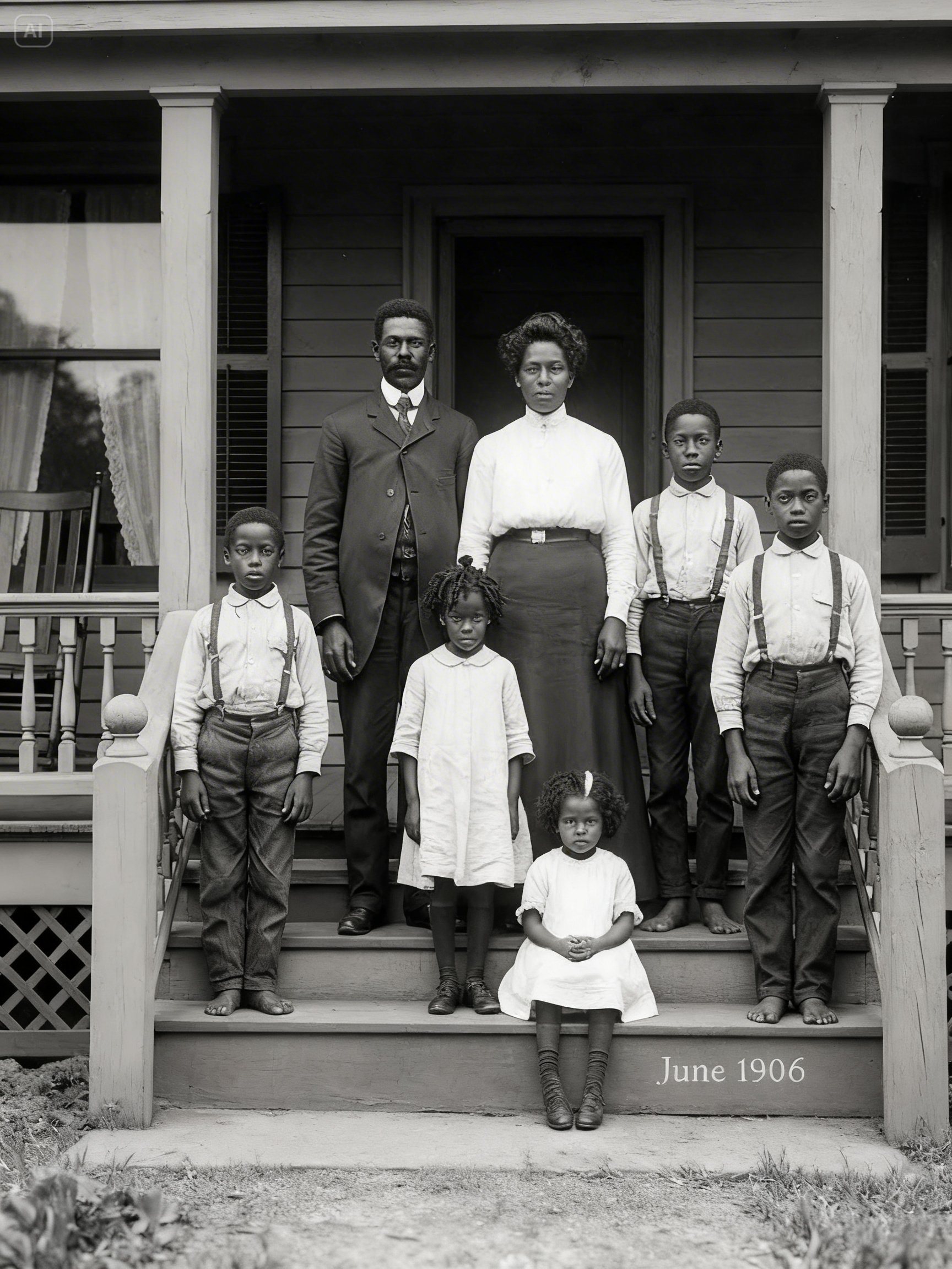 1906 Family Photo Restored — And Experts Freeze When They Zoom In on the Youngest Child’s Face