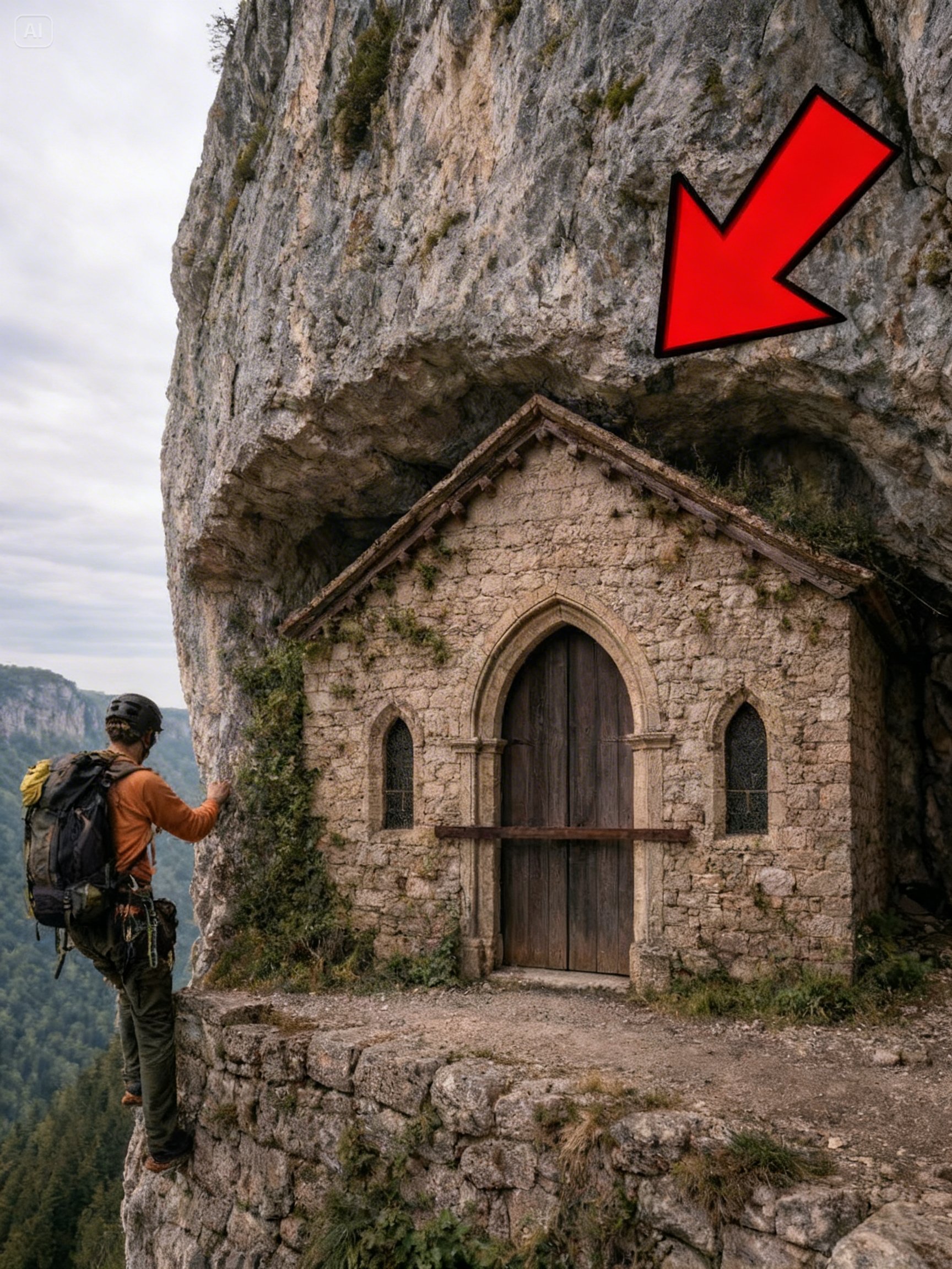 Climbers Found Ancient Church Sealed in Cliff, Broke the Seal and Froze at What Was Inside!