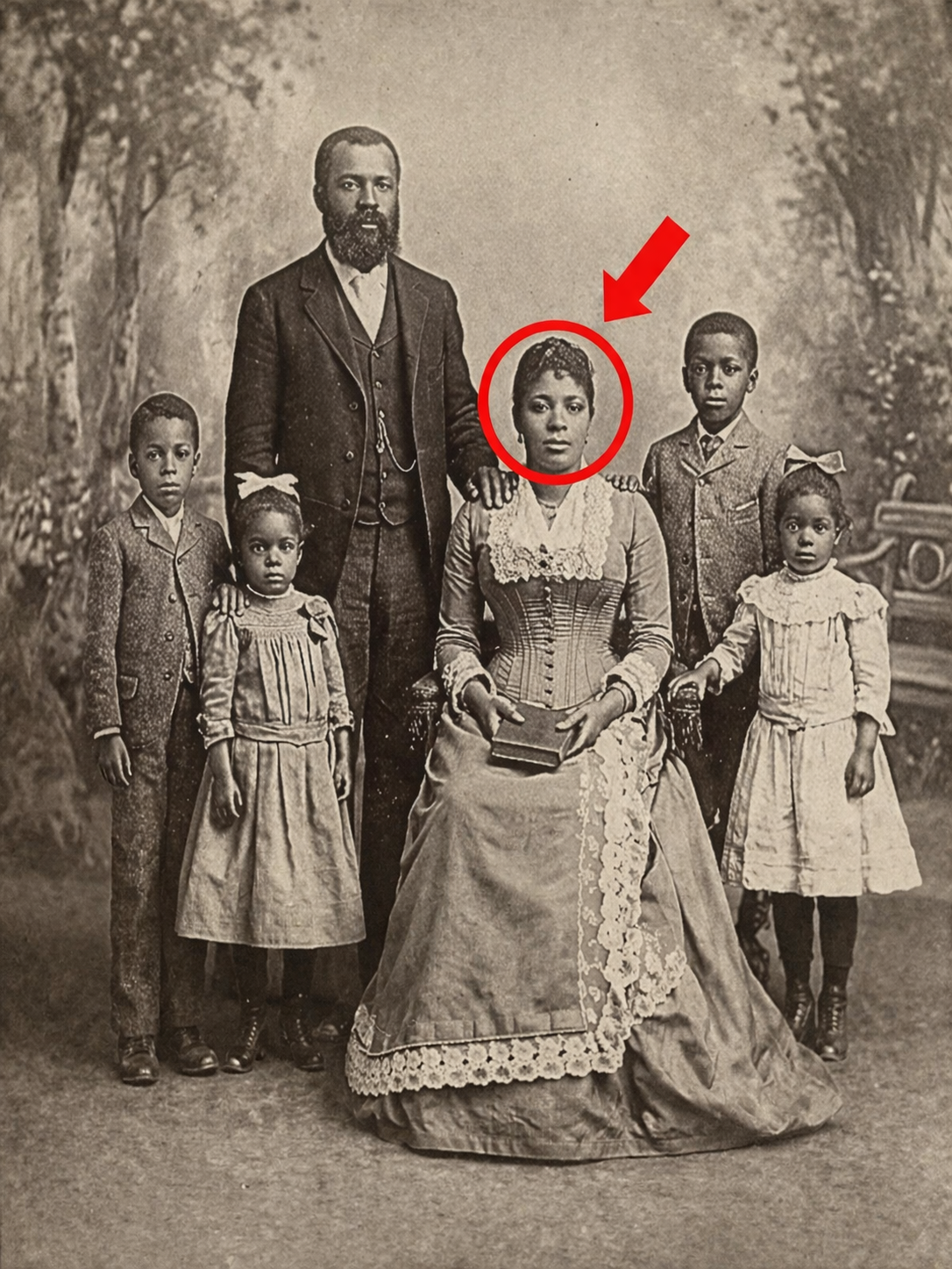 It was just a family portrait from 1888 — until you zoomed in on the mother’s eyes