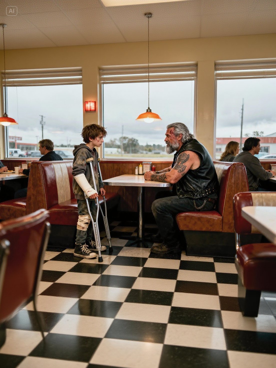 “Can I Sit With You?“ Asked the Limping Boy to the Biker — What He Discovered is Unthinkable