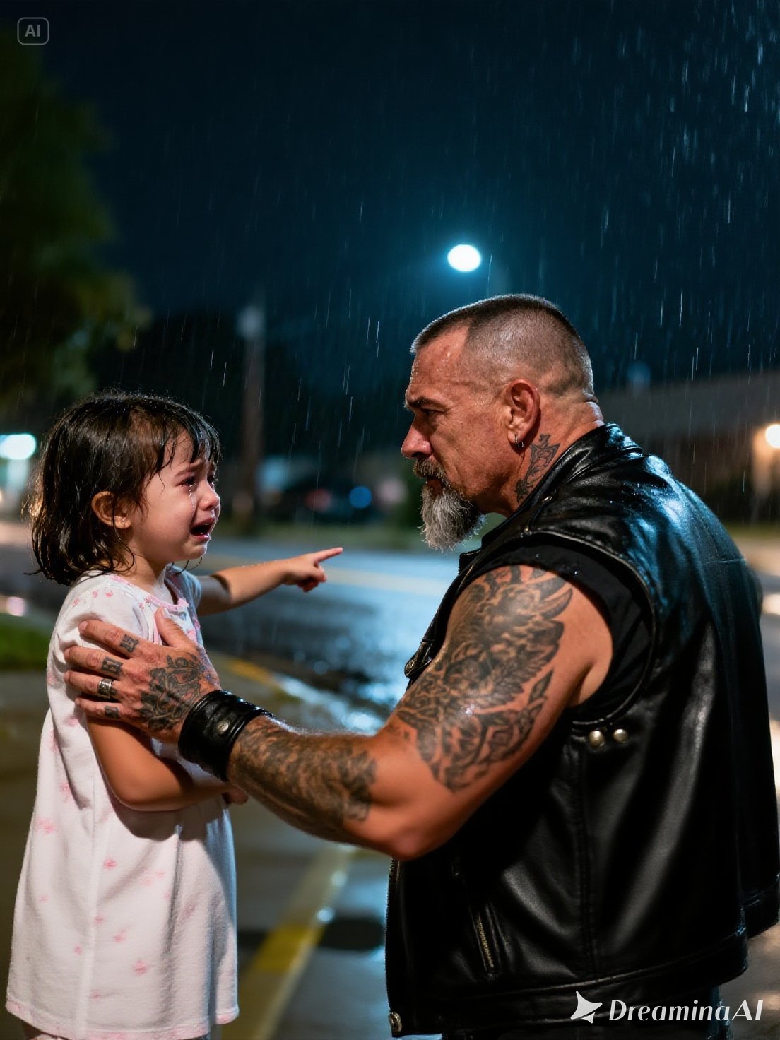 A Little Girl Begged, “Sir, That Man Is Following Me”. What The Hells Angel Did Next…