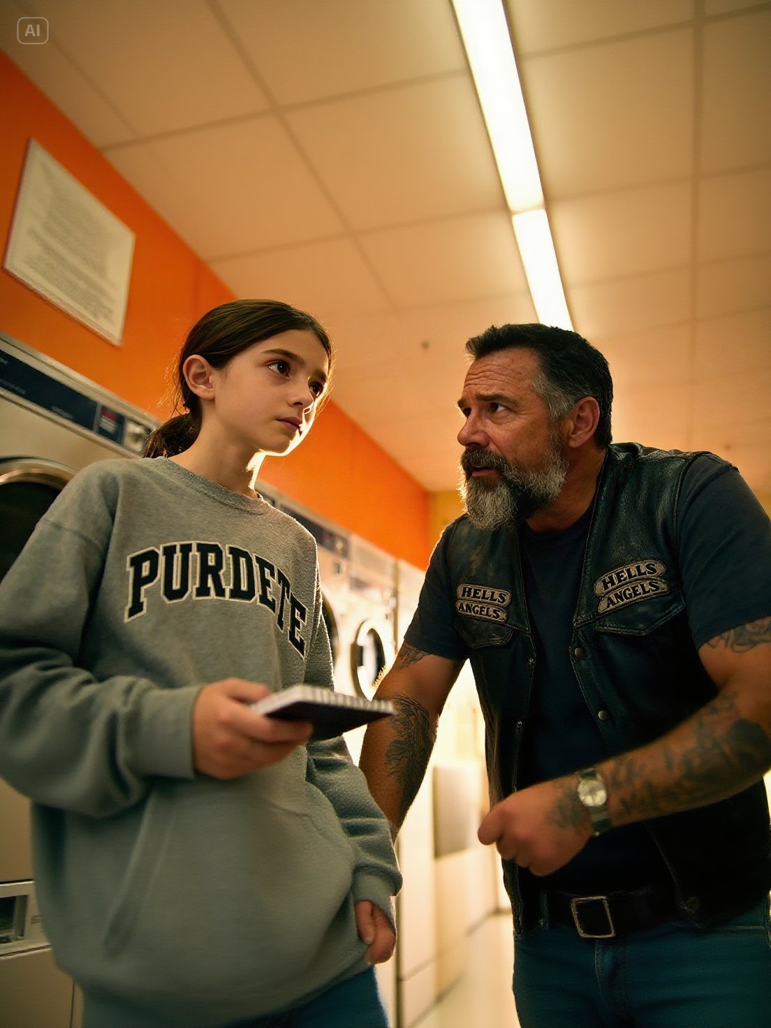 “What Does a Dad Feel Like?” Asked 10-Year-Old to Biker at Laundromat, What 113 Hells Angels Did…