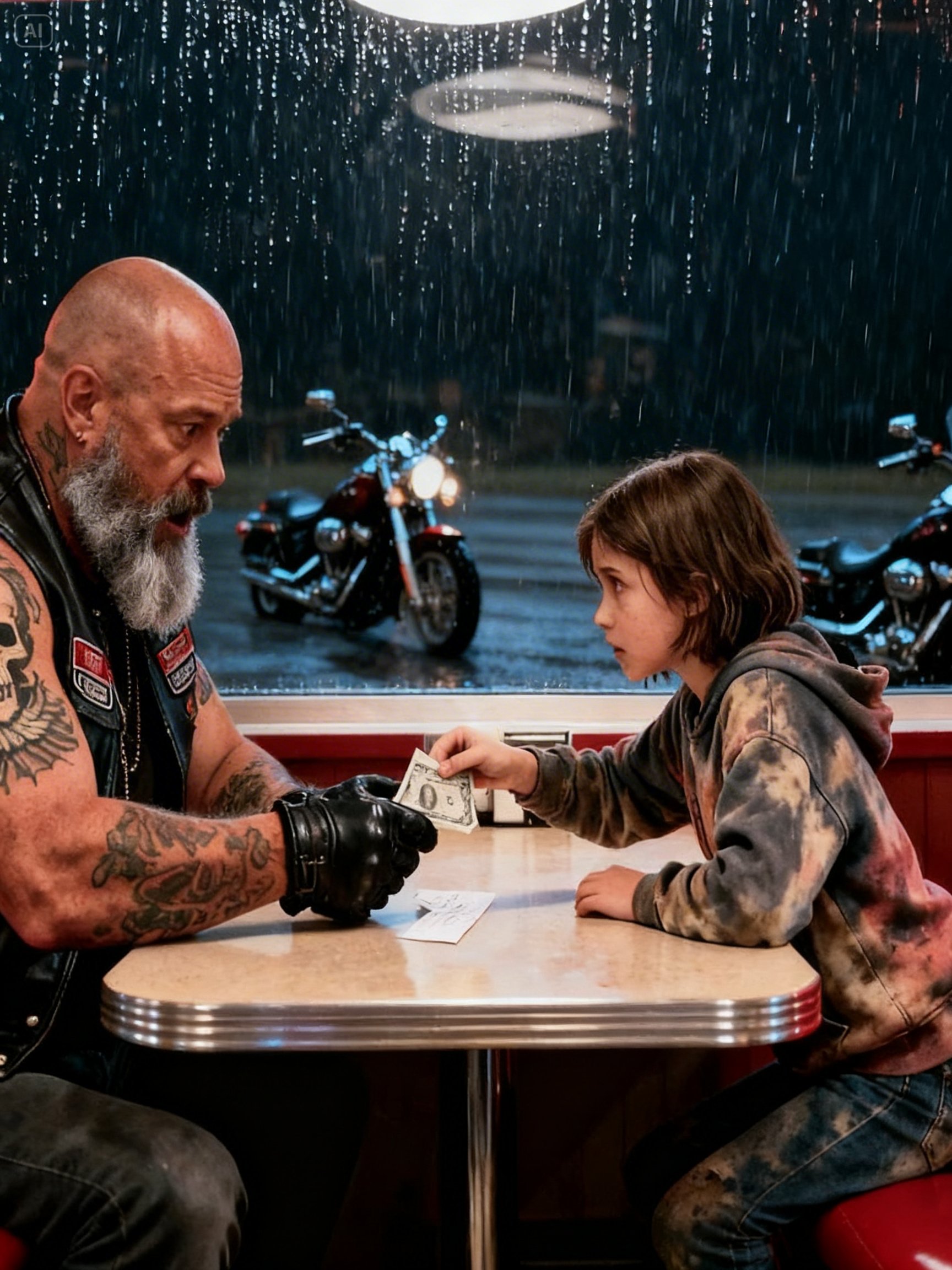 Little Girl Taped $1 to a Hells Angels Bike – His Response Changed Her Life