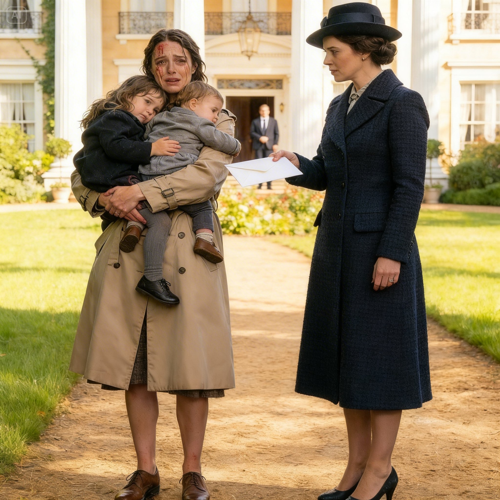 He threw me and my children out of the house without a second thought. I stood there in shock, holding my kids close, with nowhere to go. But then his mistress came after us. She pressed €10,000 into my hand, leaned close, and whispered in my ear, “Come back in three days… there will be a surprise waiting for you….”