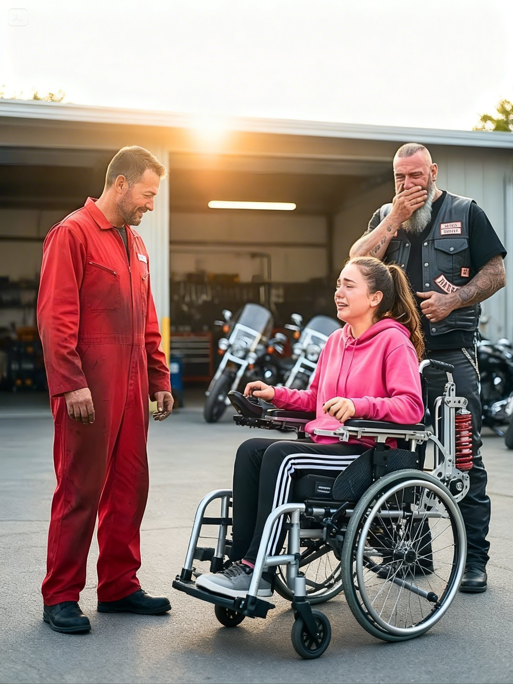 Poor Mechanic Gives Bikers Disabled Daughter a Miracle — Next Day 95 Hells Angels Changed his life