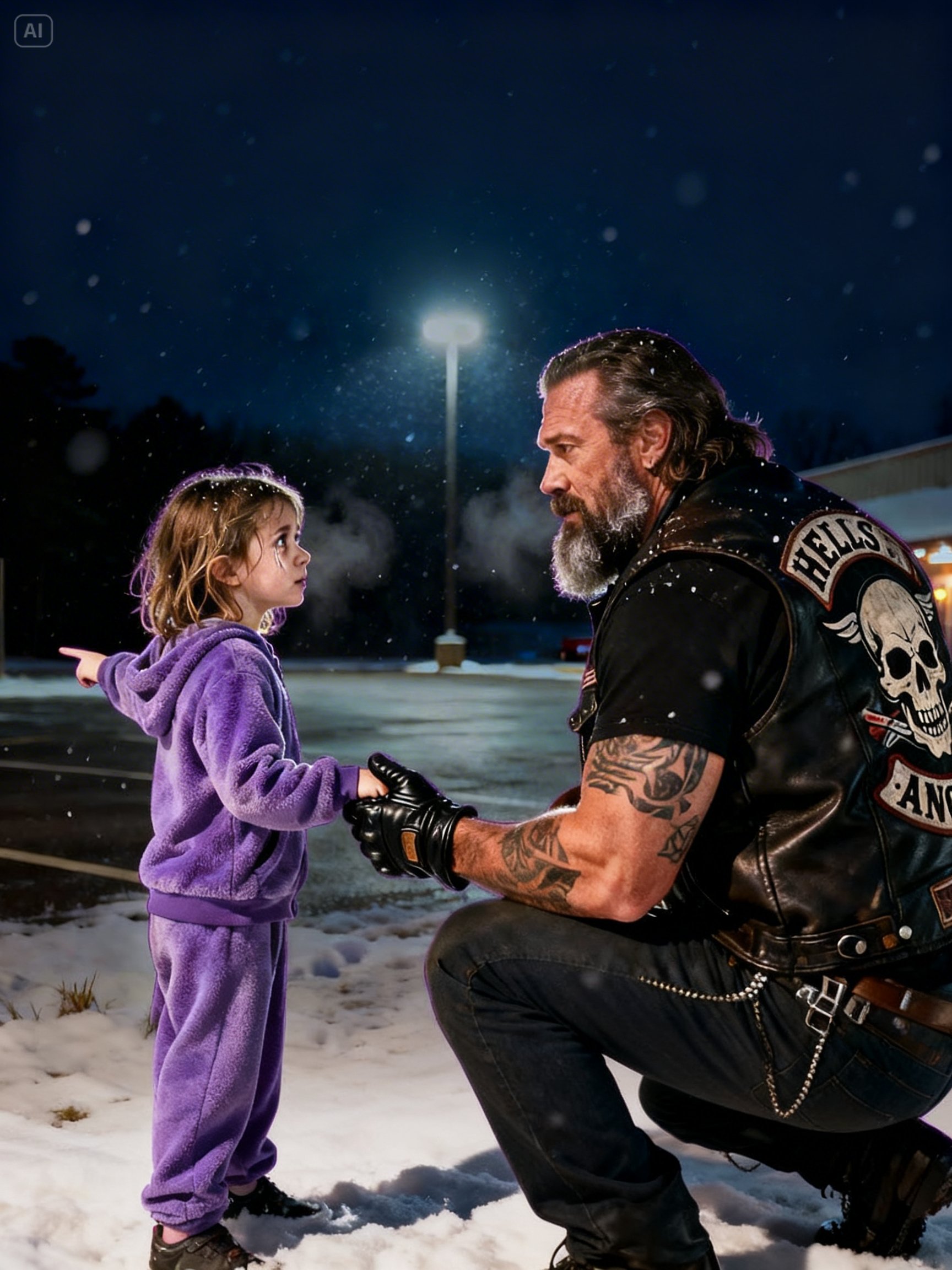 “Mommy’s in the Box” Said Barefoot Girl to Biker — What He Found Changed Everything…