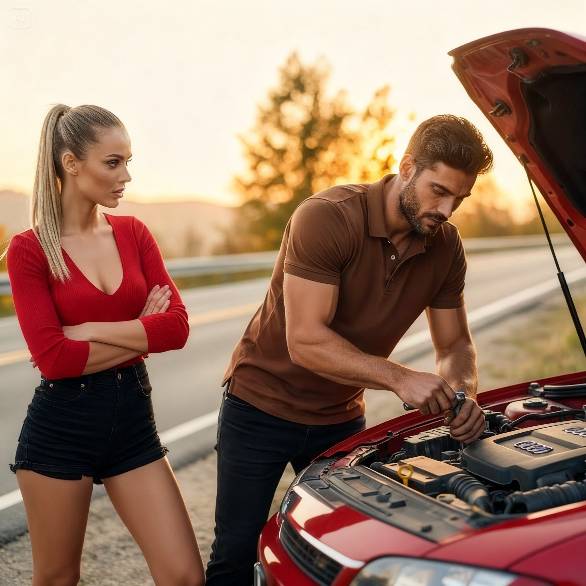 Single dad stops to fix millionaire CEO’s car – only to discover she’s his first love from years ago