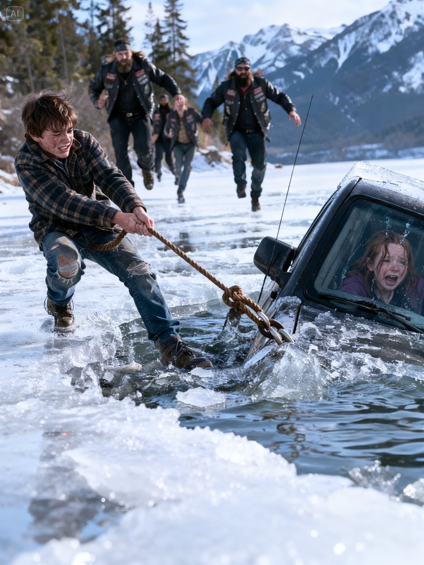 I SAVED A BIKER’S DAUGHTER FROM A SINKING TRUCK – AND 169 HELLS ANGELS SHOWED UP AT MY HOSPITAL BED