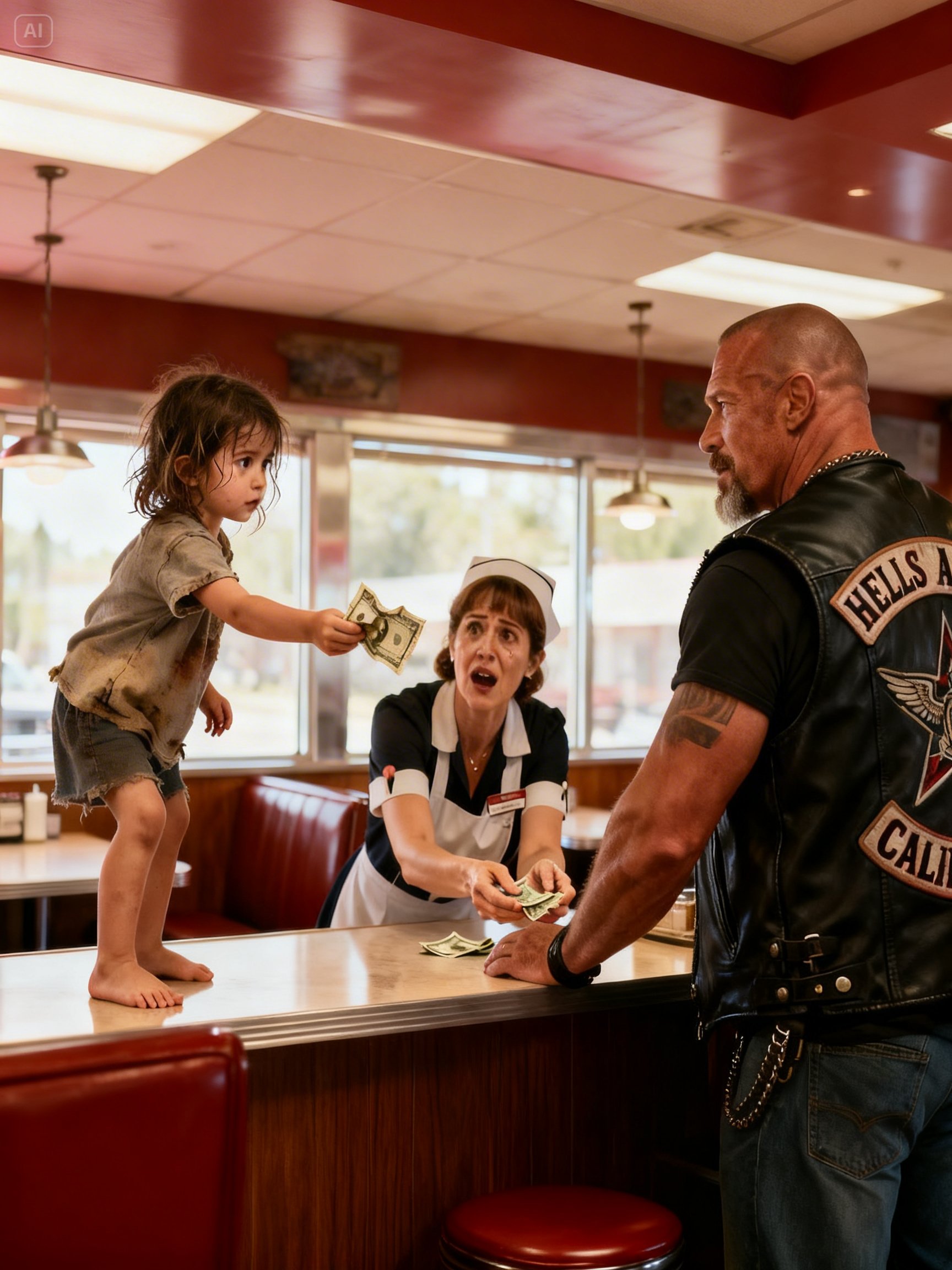 I CAME IN AS A HELLS ANGEL EVERYONE FEARED – THEN A LITTLE GIRL TRIED TO BUY MY COFFEE WITH HER LAST DOLLAR