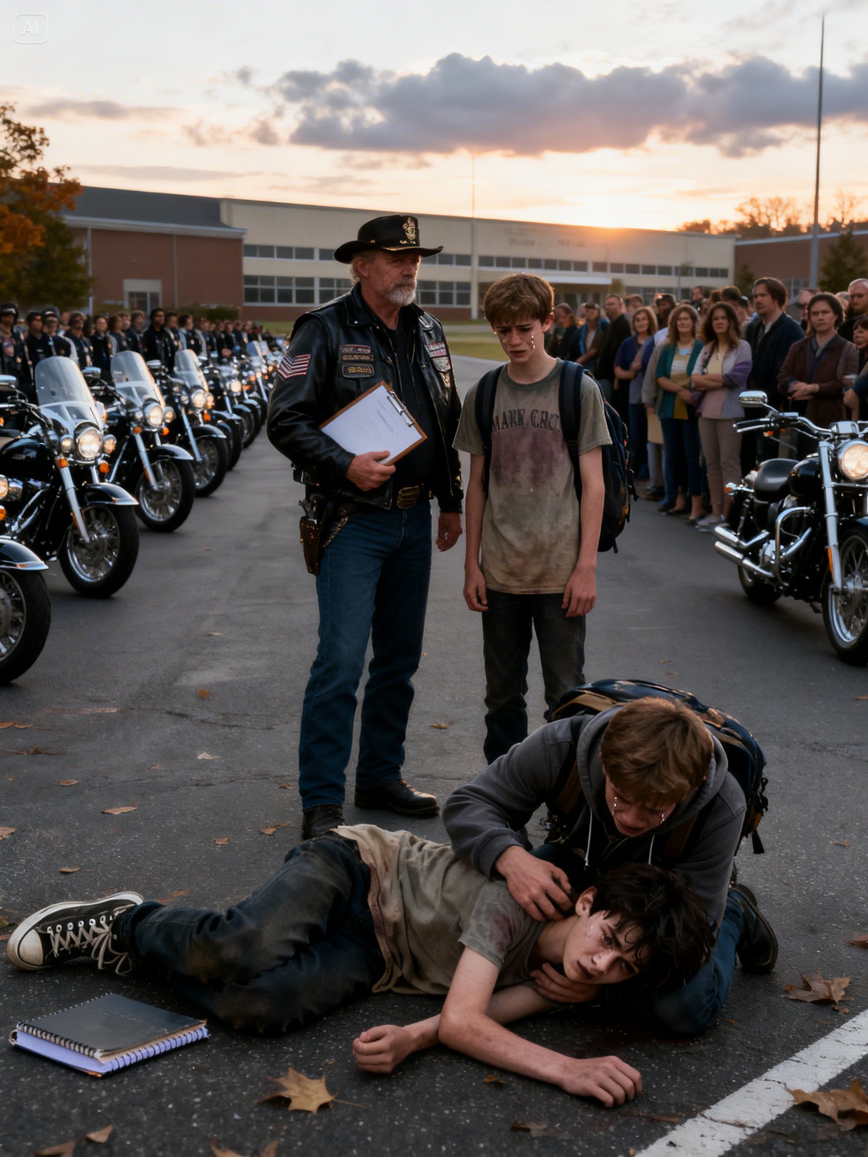 THEY BEAT AN AUTISTIC BOY FOR DEFENDING A BIKER’S SON – HOURS LATER 83 HELLS ANGELS ARRIVED