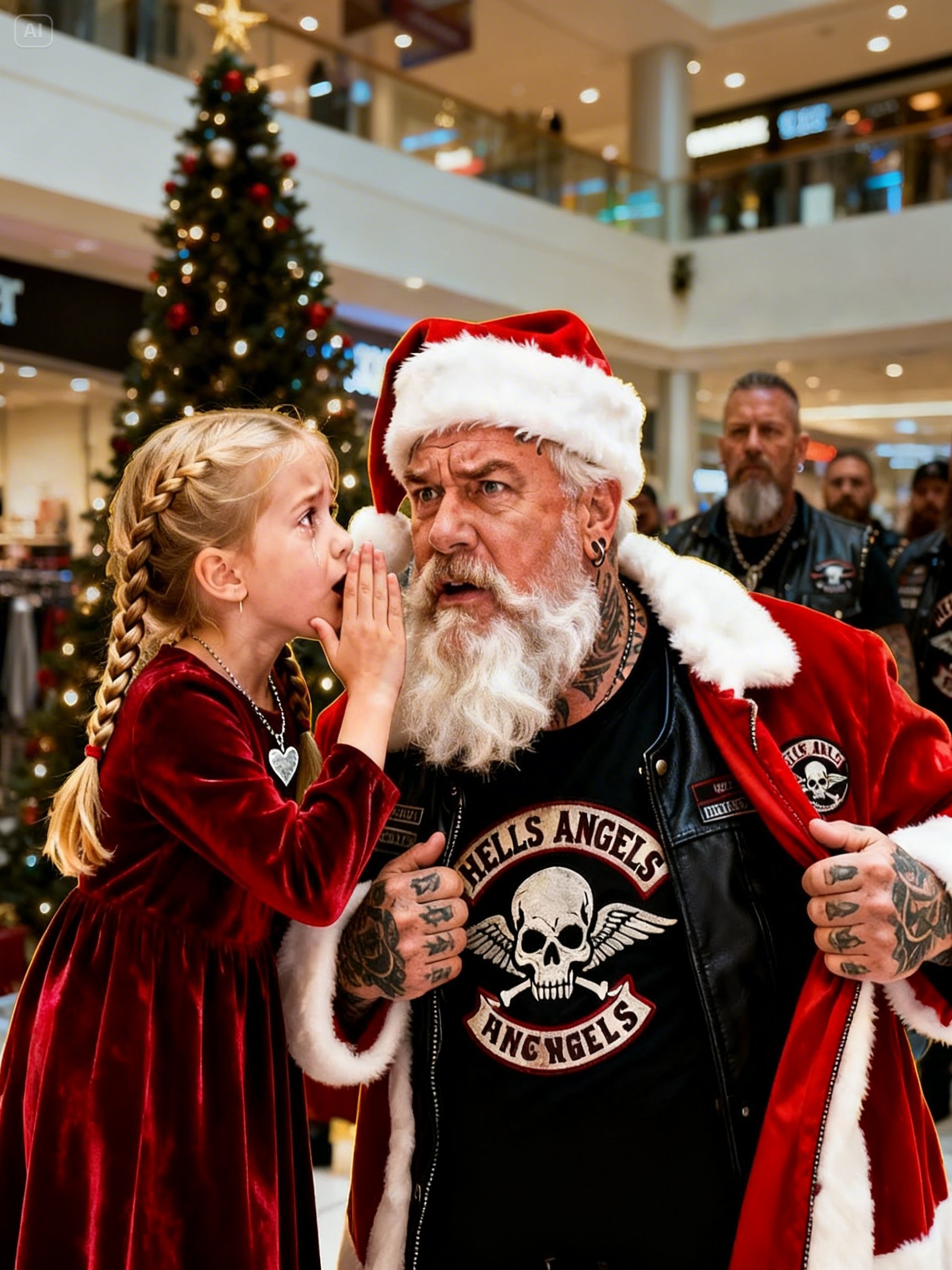 I WAS A HELLS ANGEL IN A SANTA SUIT – THEN A LITTLE GIRL BEGGED ME TO STOP HER DAD FROM SELLING HER