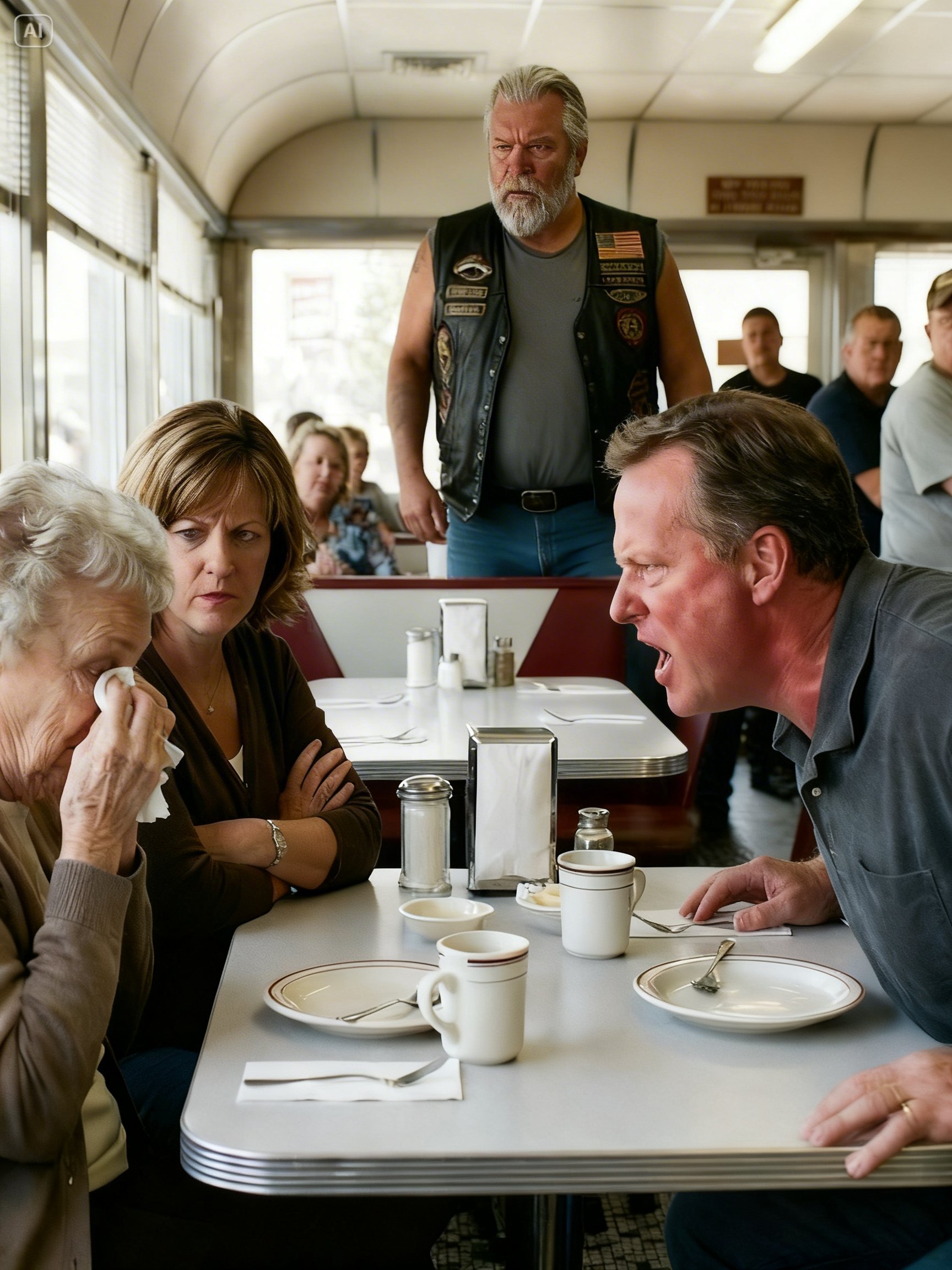 AT 83, MY OWN SON TOLD ME I DIDN’T BELONG IN THE FAMILY – THEN THE BIKER NEXT TABLE DID THE UNTHINKABLE