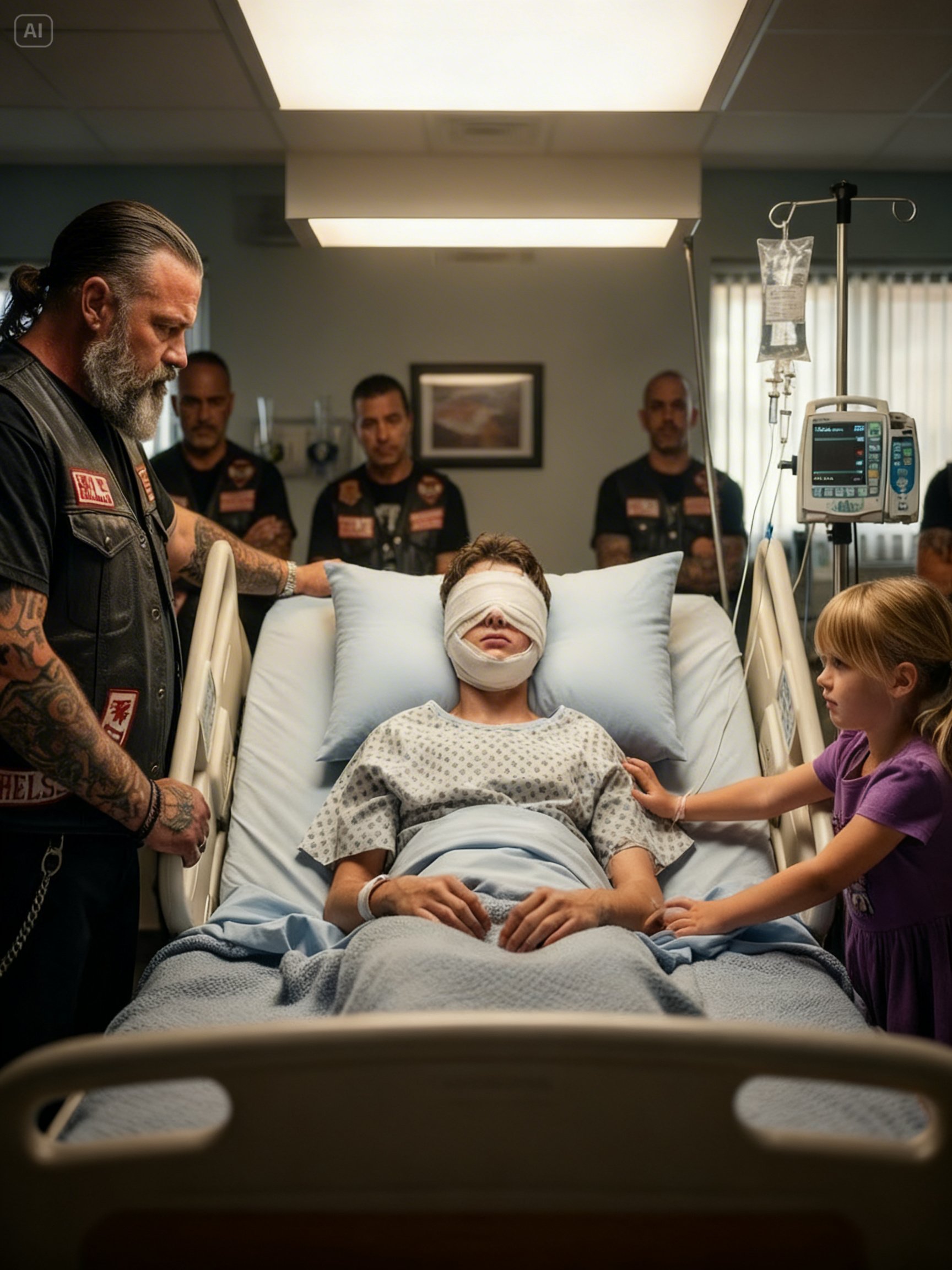 HOMELESS BOY GOES BLIND SAVING BIKER’S DAUGHTER FROM FIRE – WHAT THE HELLS ANGELS DID NEXT IS UNBELIEVABLE