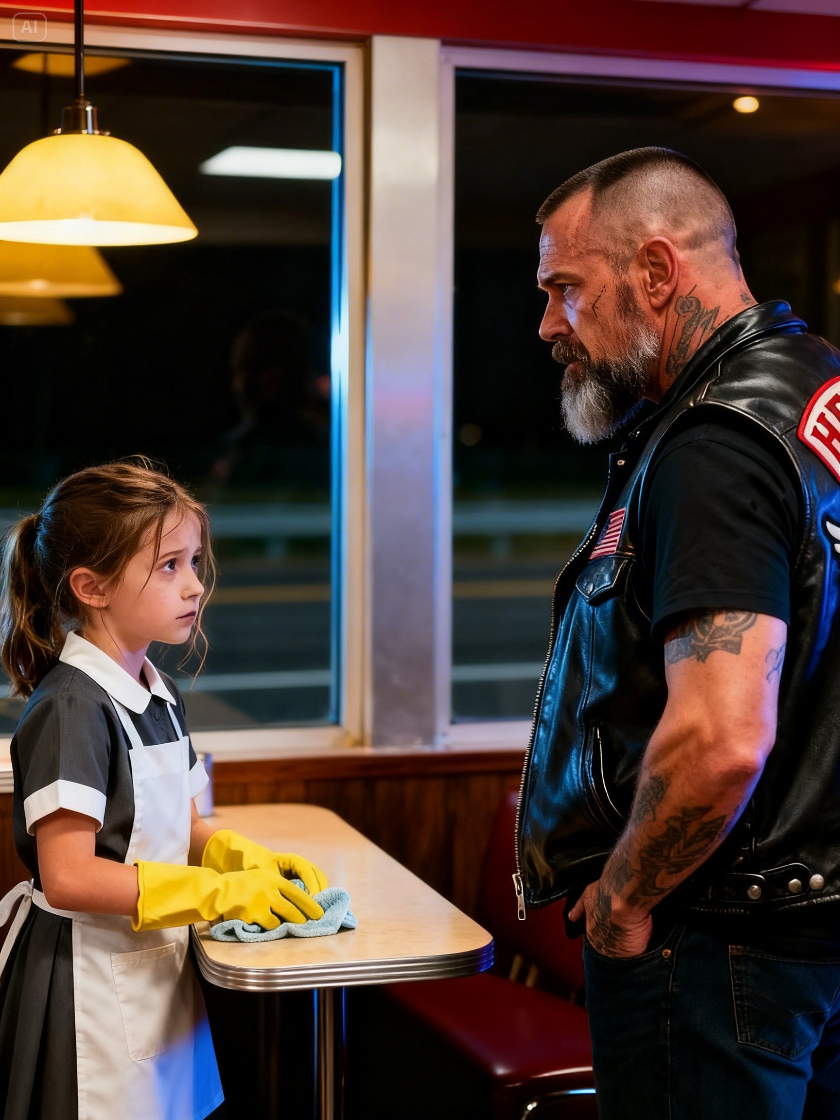 I WORKED NIGHT SHIFTS IN SILENCE AT NINE YEARS OLD – UNTIL A HELL’S ANGEL FOUND OUT WHAT I WAS HIDING