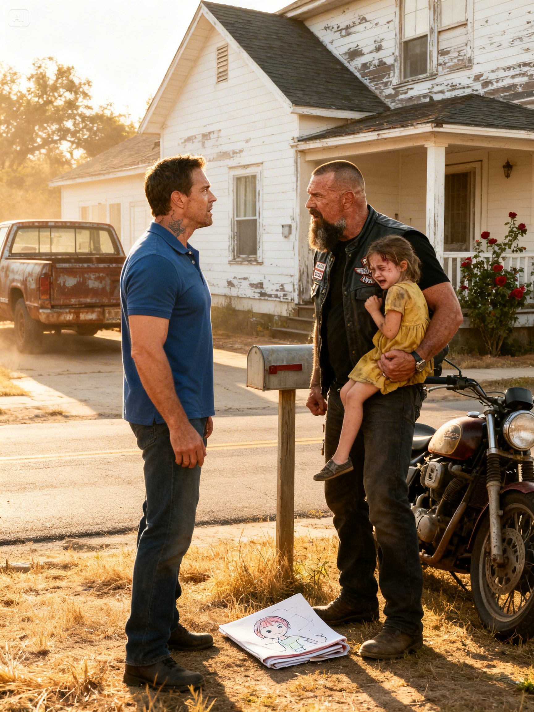A HELL’S ANGEL STOPPED AN ABUSIVE FATHER – THEN THE LITTLE GIRL REVEALED WHAT WAS REALLY HAPPENING