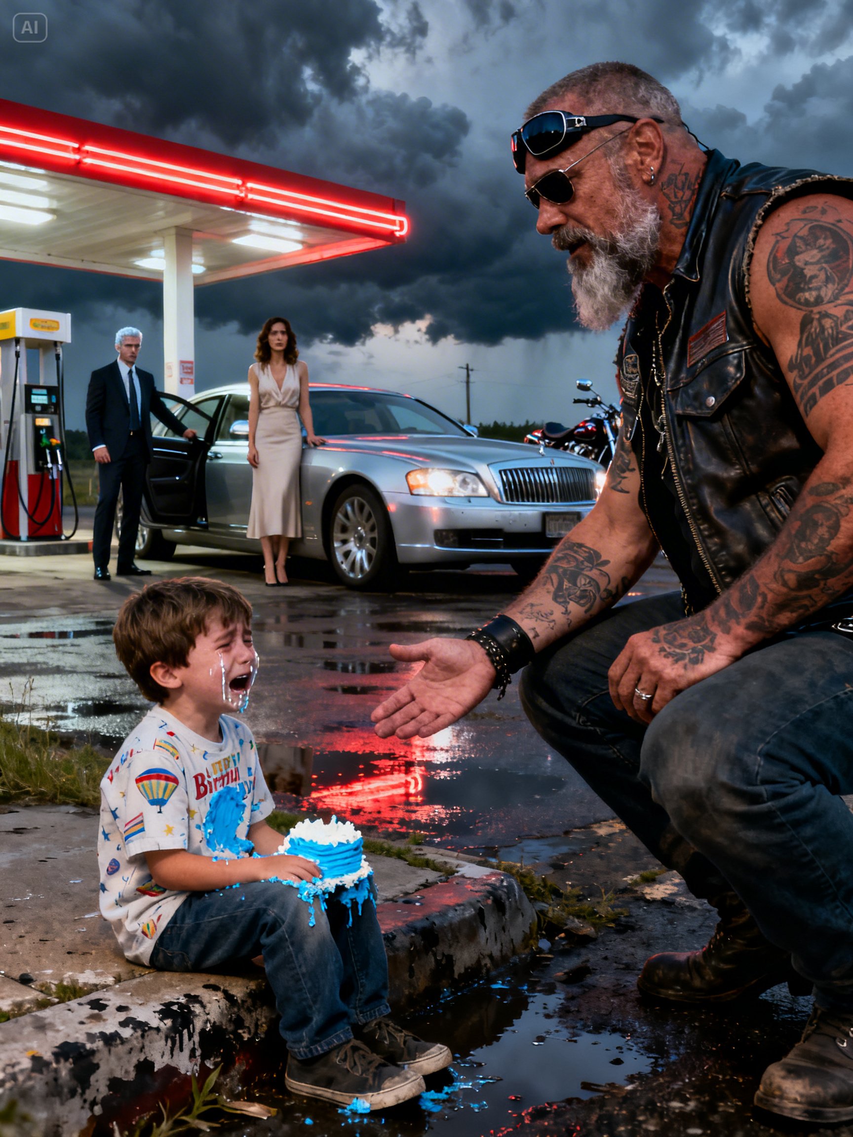 MY STEPFATHER THREW MY BIRTHDAY CAKE IN THE TRASH – SO I TOLD A HELLS ANGEL, AND 150 BIKERS SHOWED UP