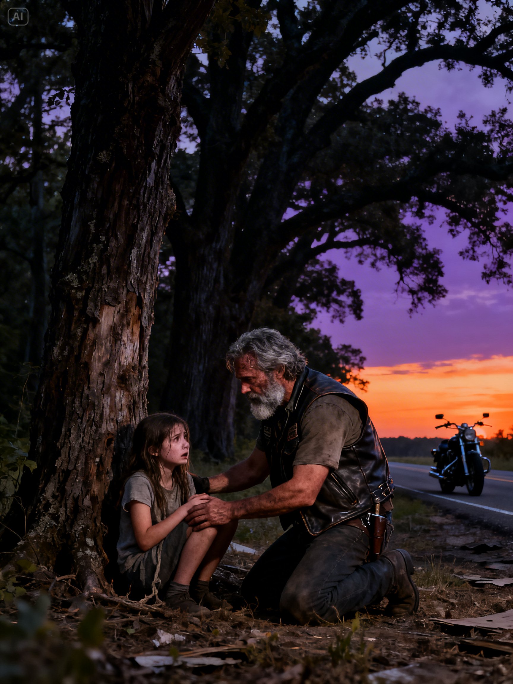 A HELLS ANGEL FOUND A LITTLE GIRL TIED TO A TREE – WHAT SHE TOLD HIM EXPOSED A MONSTER
