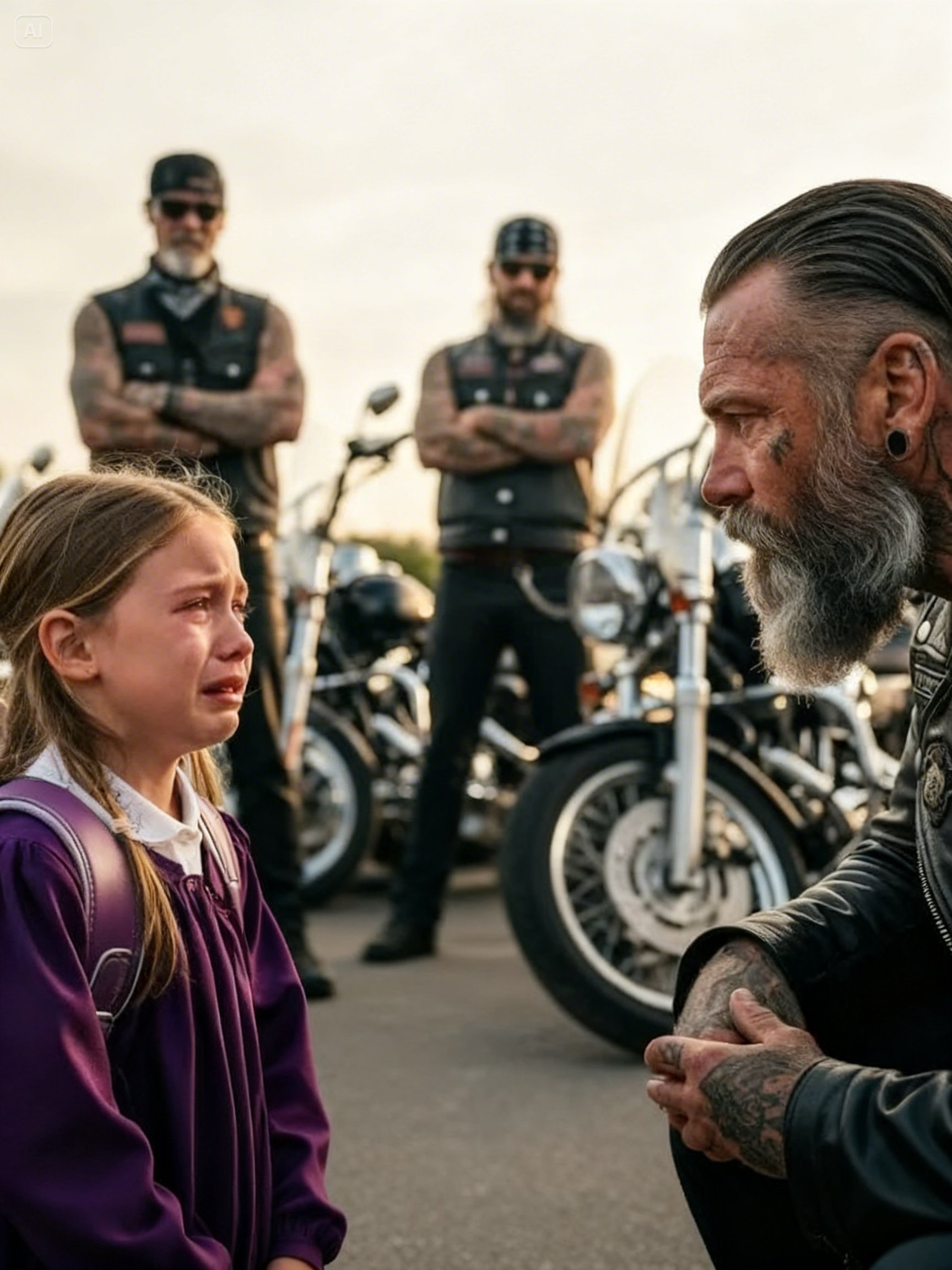 I BEGGED A ROOM FULL OF BIKERS TO HIDE ME FROM MY DAD – THEN THEY OPENED MY BAG AND FOUND PROOF OF MURDER