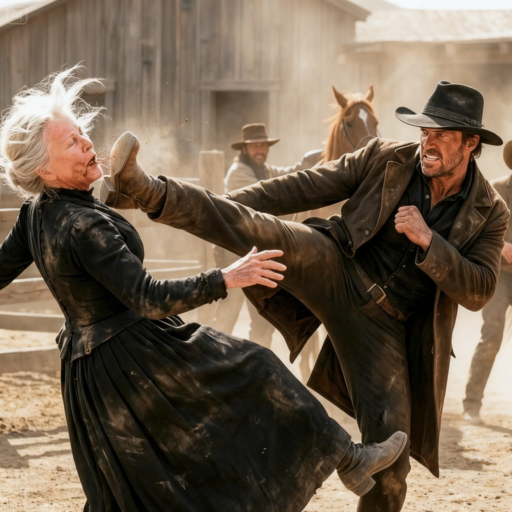 “Drop Dead, You Filthy Old Pig!” — Outlaws Stole a Widow’s Horses… Then Faced Her Revenge