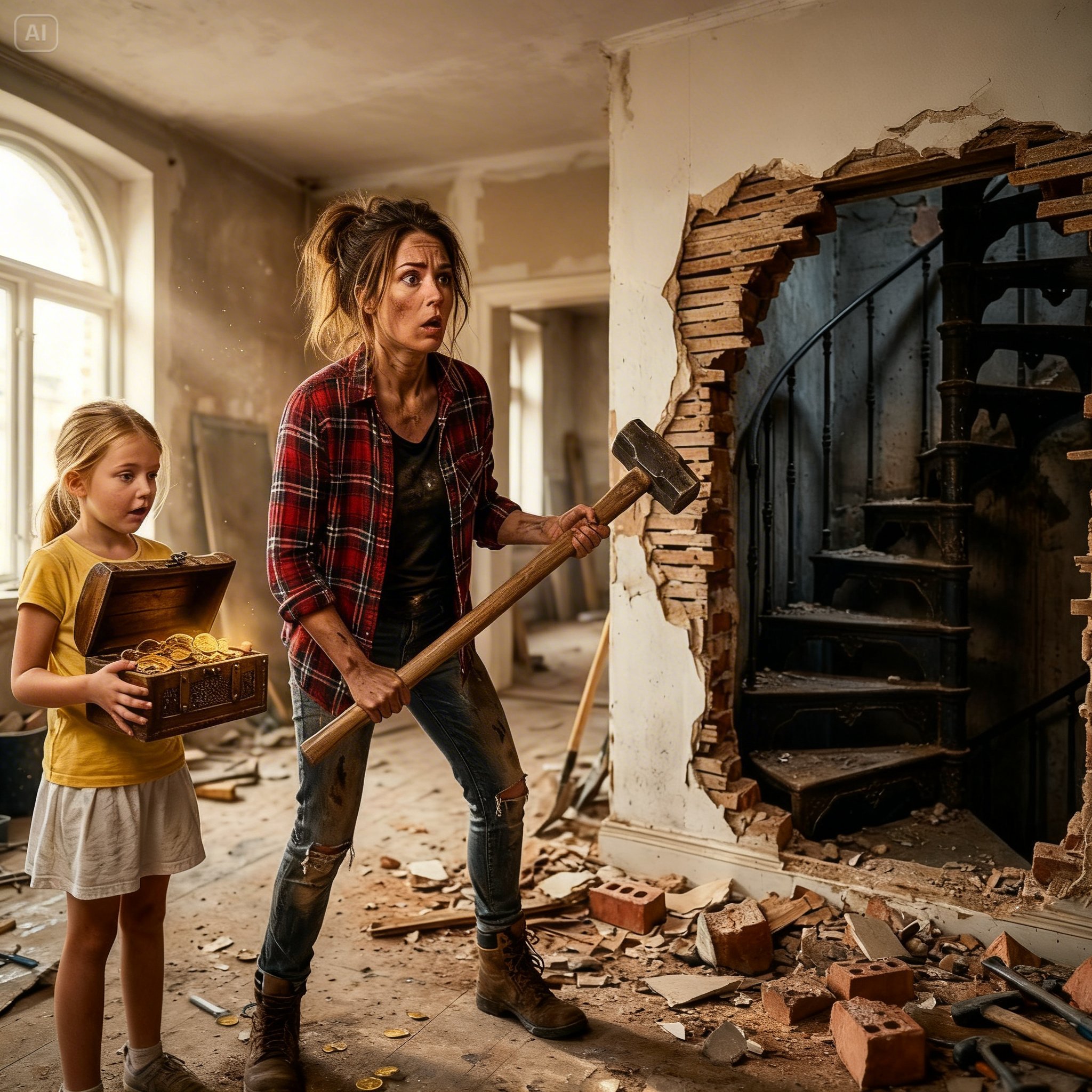 She Inherited an Abandoned Mansion — Until She Found a Hidden Staircase Behind the Wall