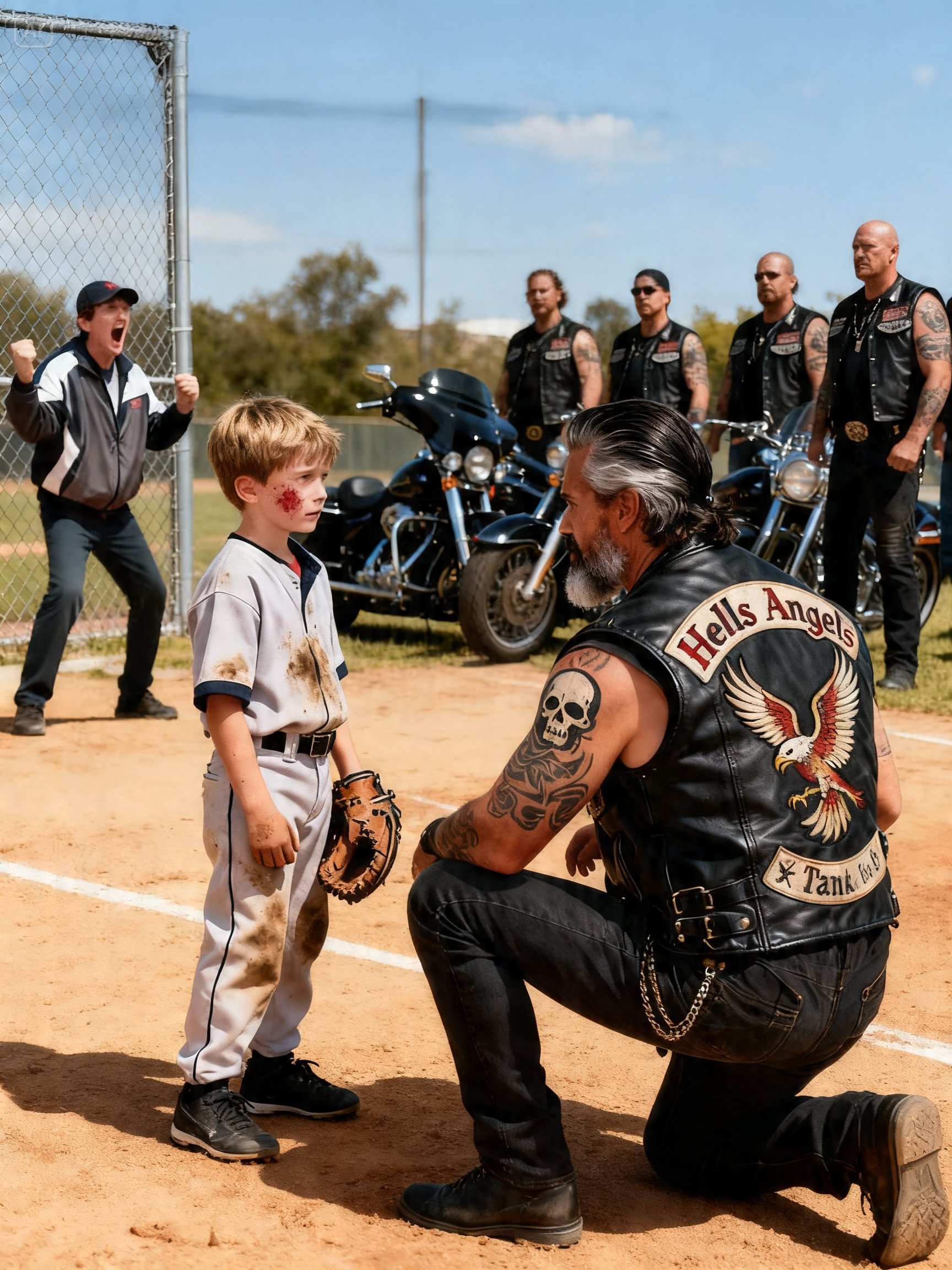 I WENT TO WATCH MY SON PLAY BASEBALL – WHAT I CAUGHT HIS COACH DOING MADE 250 HELLS ANGELS SHUT THE SCHOOL DOWN