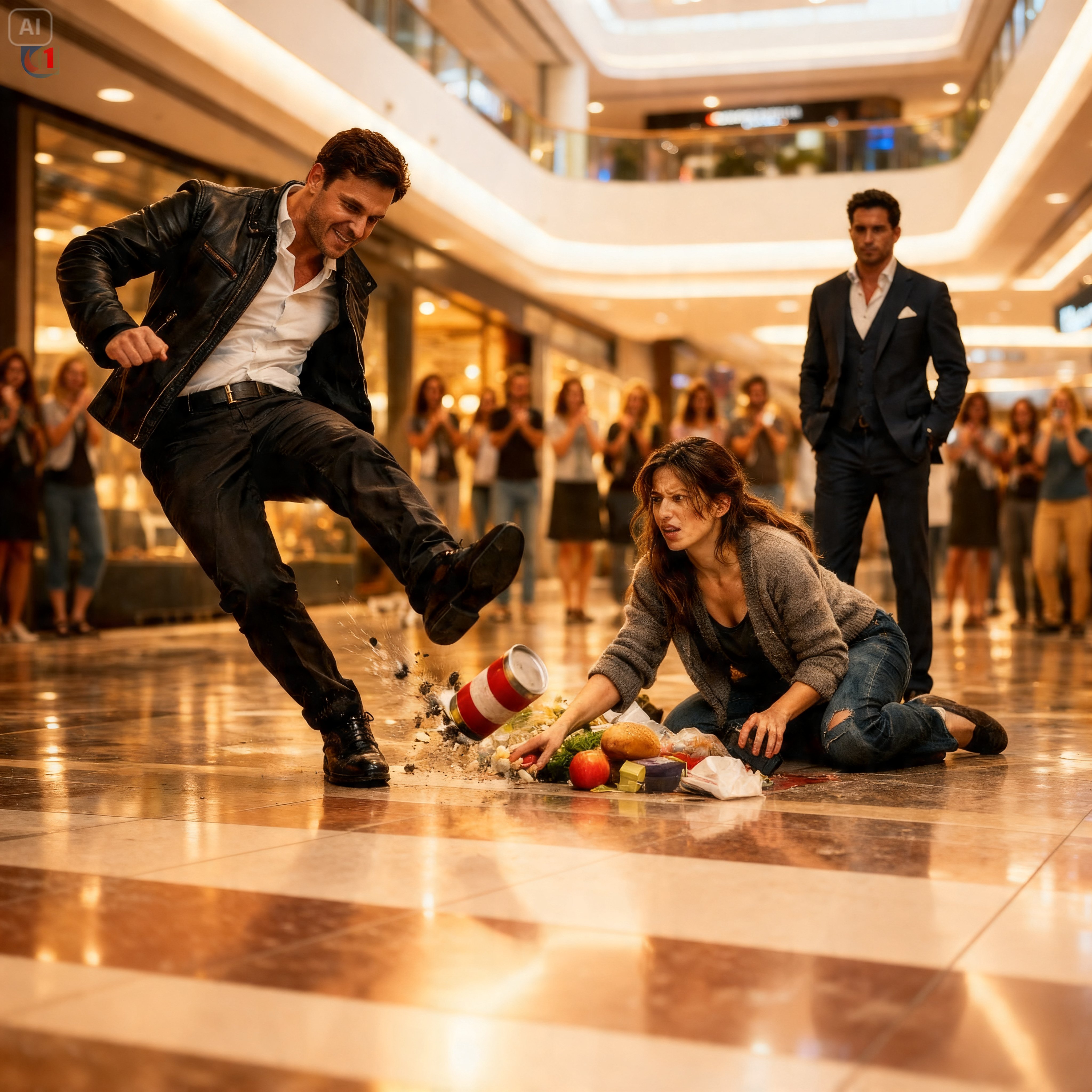 HE THREW HIS “BROKE” EX OUT OF A LUXURY STORE AT THE MALL — UNAWARE THE MAN HOLDING HER HAND WAS THE BILLIONAIRE WHO OWNED THE ENTIRE PROPERTY