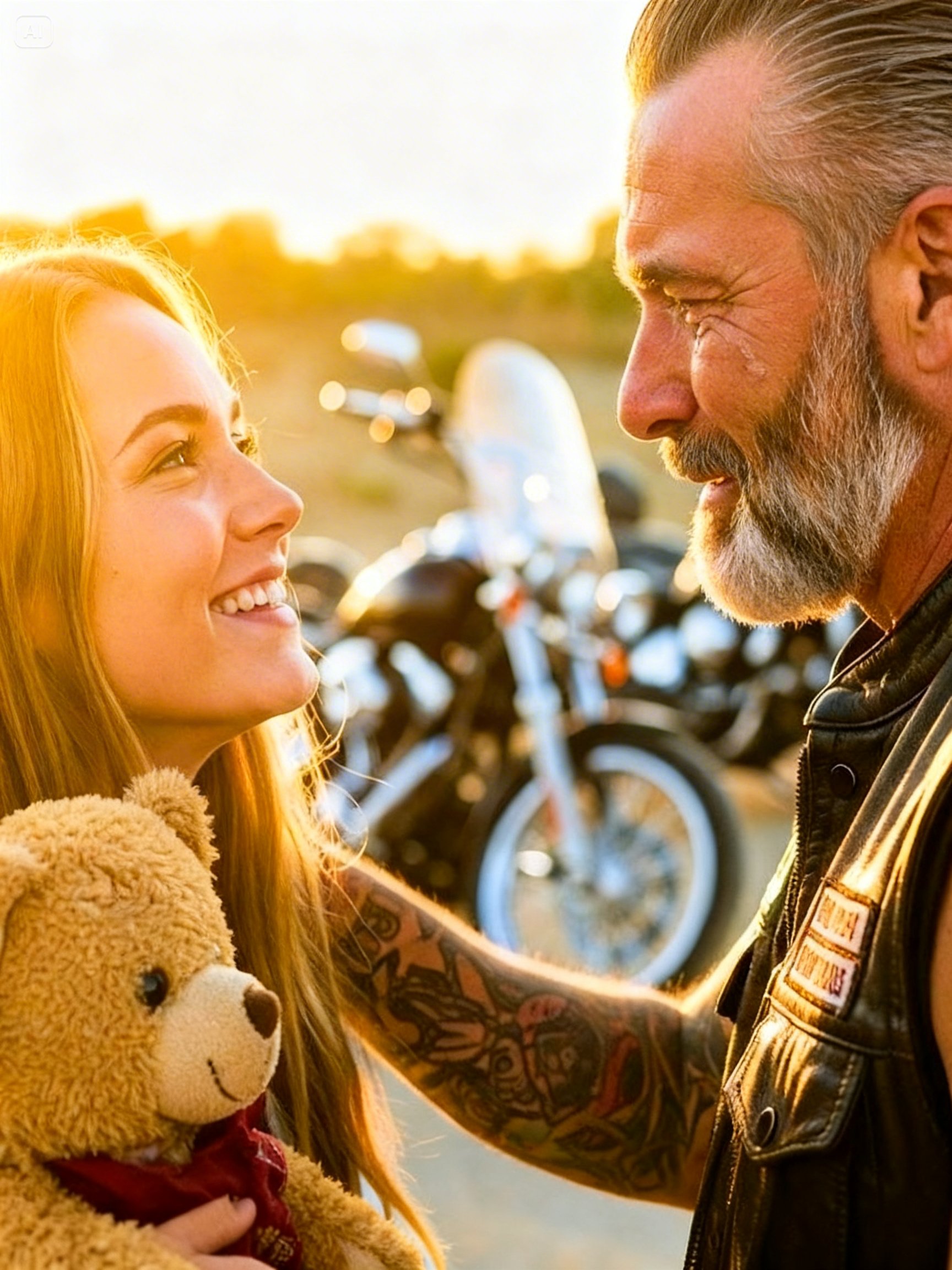 “THE BABY HE SAVED RETURNED 10 YEARS LATER” – HER DEAD MOTHER’S SECRET BROUGHT THE HELL’S ANGEL TO TEARS