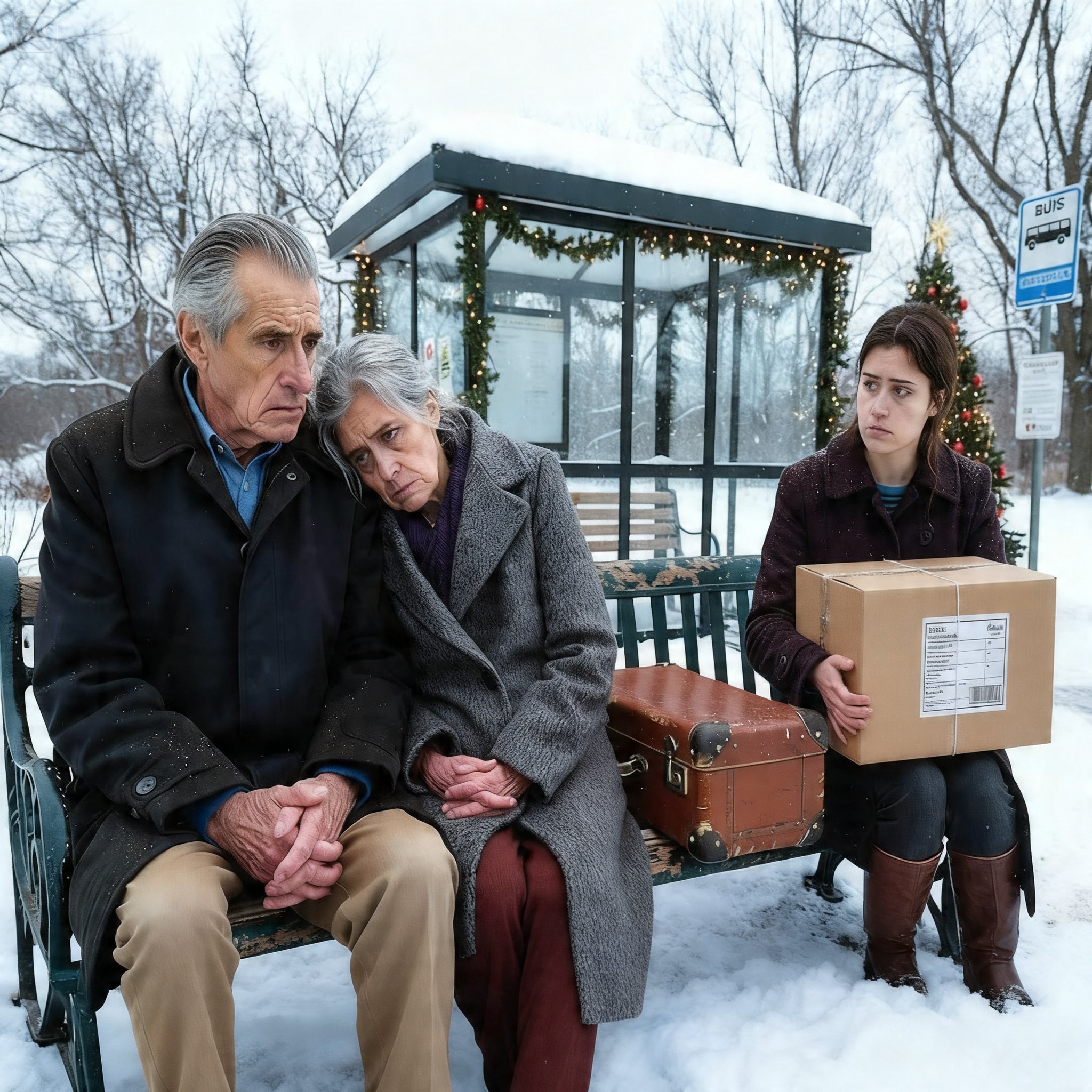 Widow Mom Sees Elderly Couple Abandoned on Christmas Eve — What She Does Next Will Shock You!