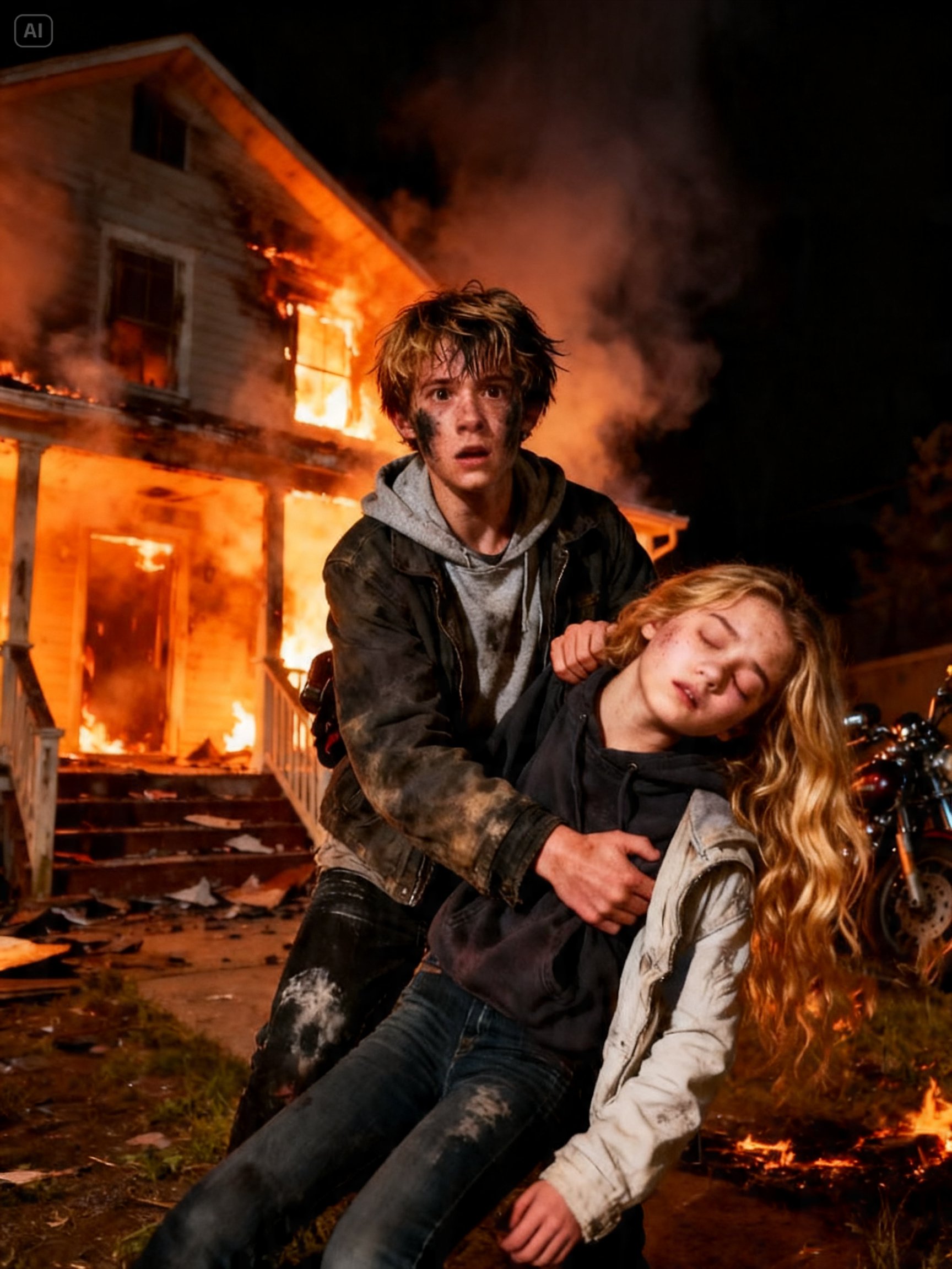 HOMELESS BOY RISKED EVERYTHING TO SAVE A BIKER’S DAUGHTER – BY DAWN, 700 HARLEYS SEALED OFF THE BLOCK