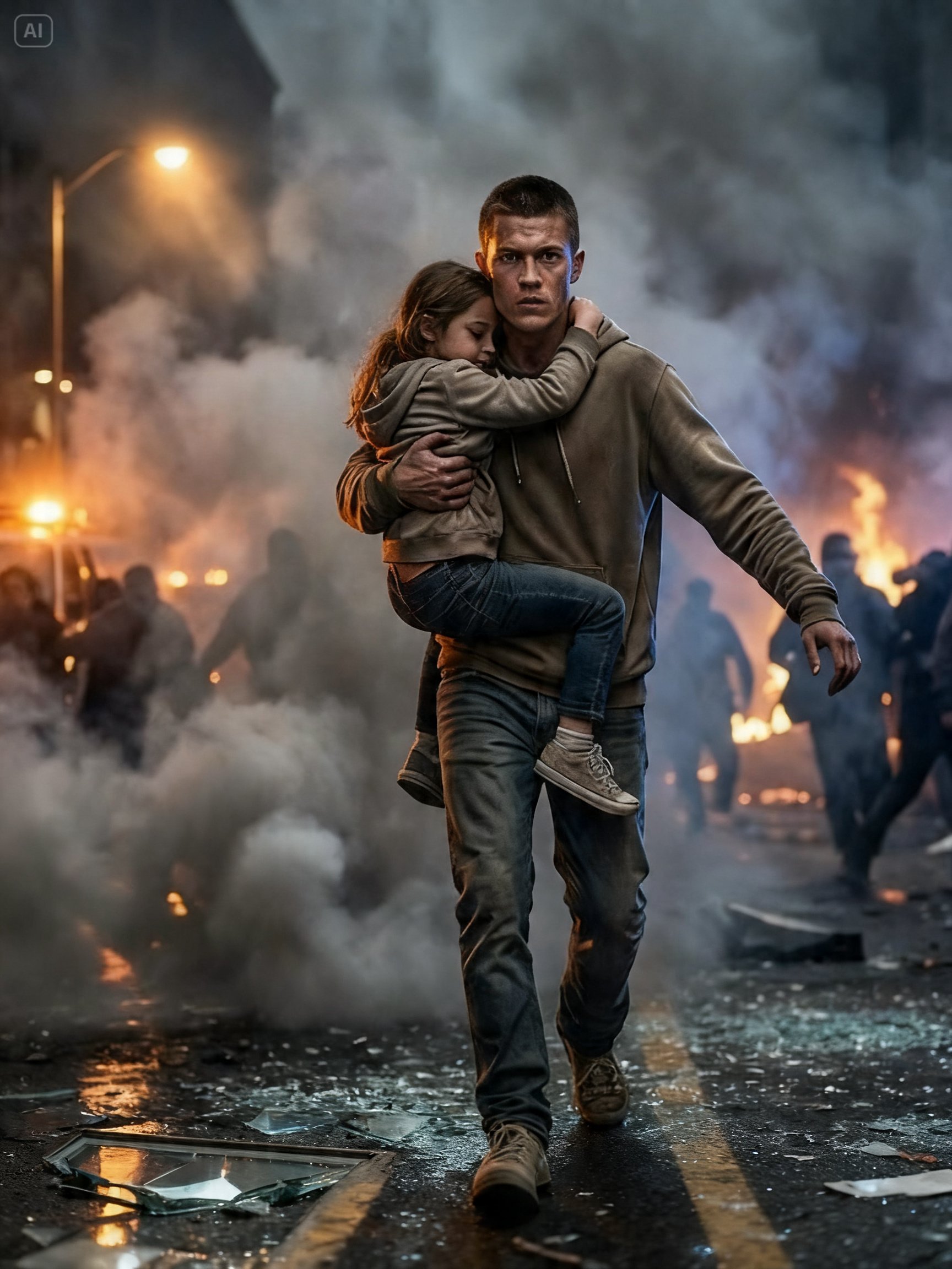 I WAS A HOMELESS STUDENT UNTIL I CARRIED A BIKER’S DAUGHTER THROUGH THE RIOT – THEN 400 HELLS ANGELS FORMED A HUMAN WALL AROUND ME