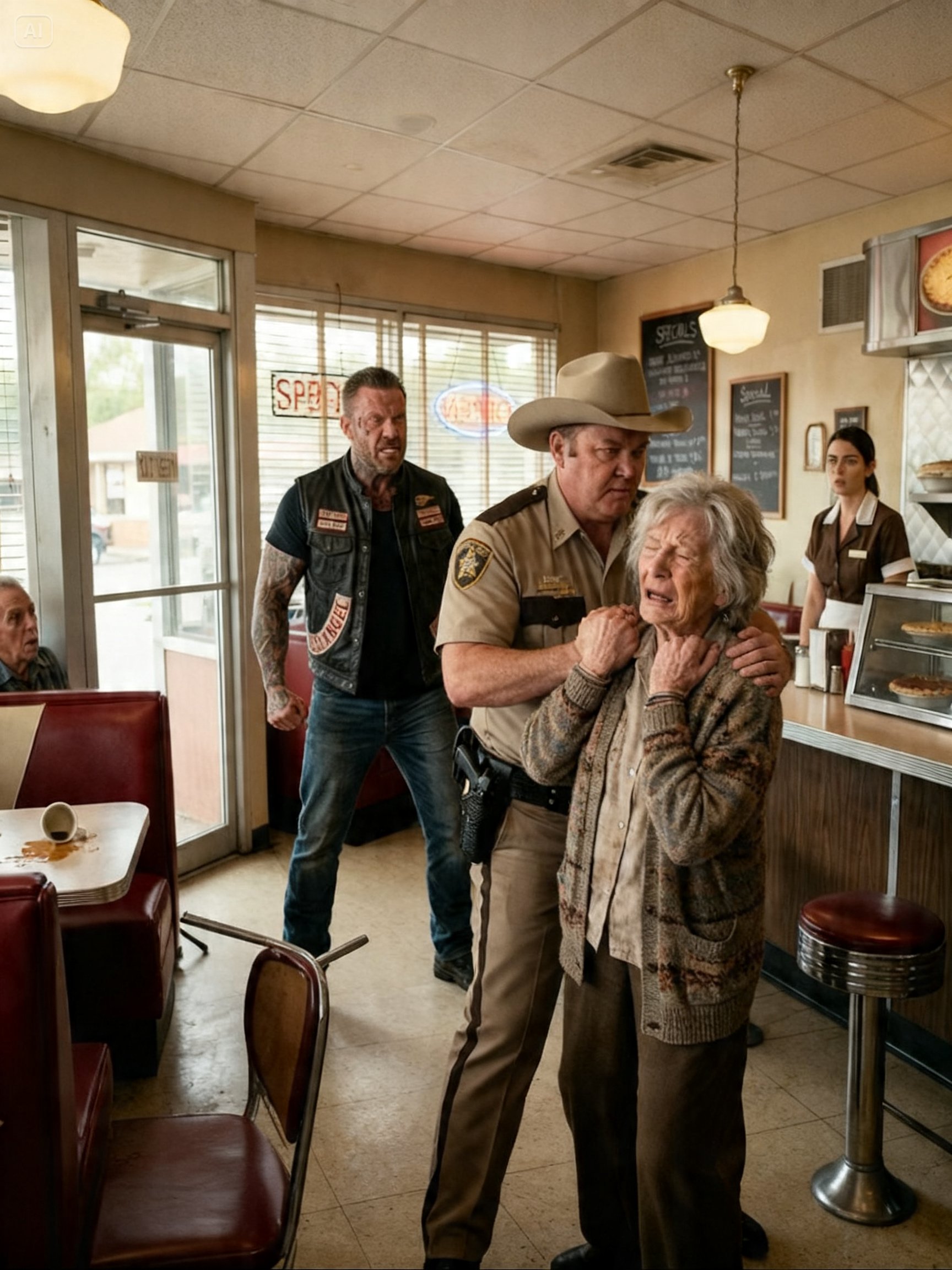 THE CORRUPT SHERIFF BEAT MY 76-YEAR-OLD MOTHER IN HER DINER – SO I CAME HOME AND BURNED HIS WHOLE EMPIRE DOWN