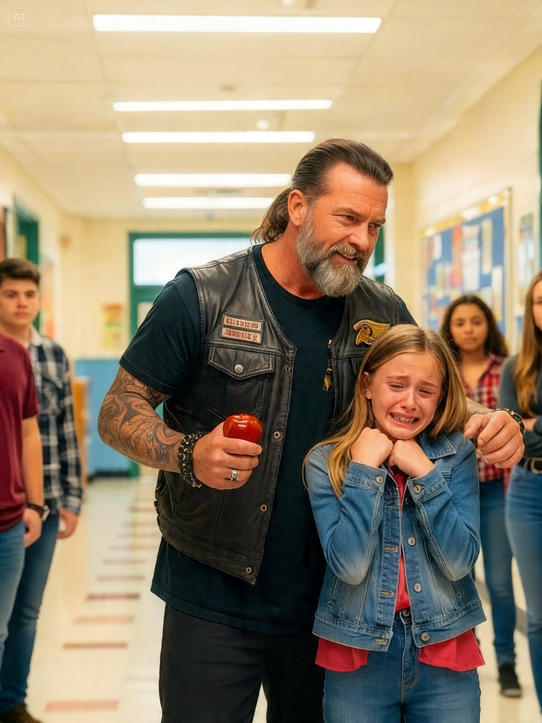 I WALKED INTO MY DAUGHTER’S CLASSROOM – WHAT I SAW BROUGHT 300 BIKERS TO THE SCHOOL
