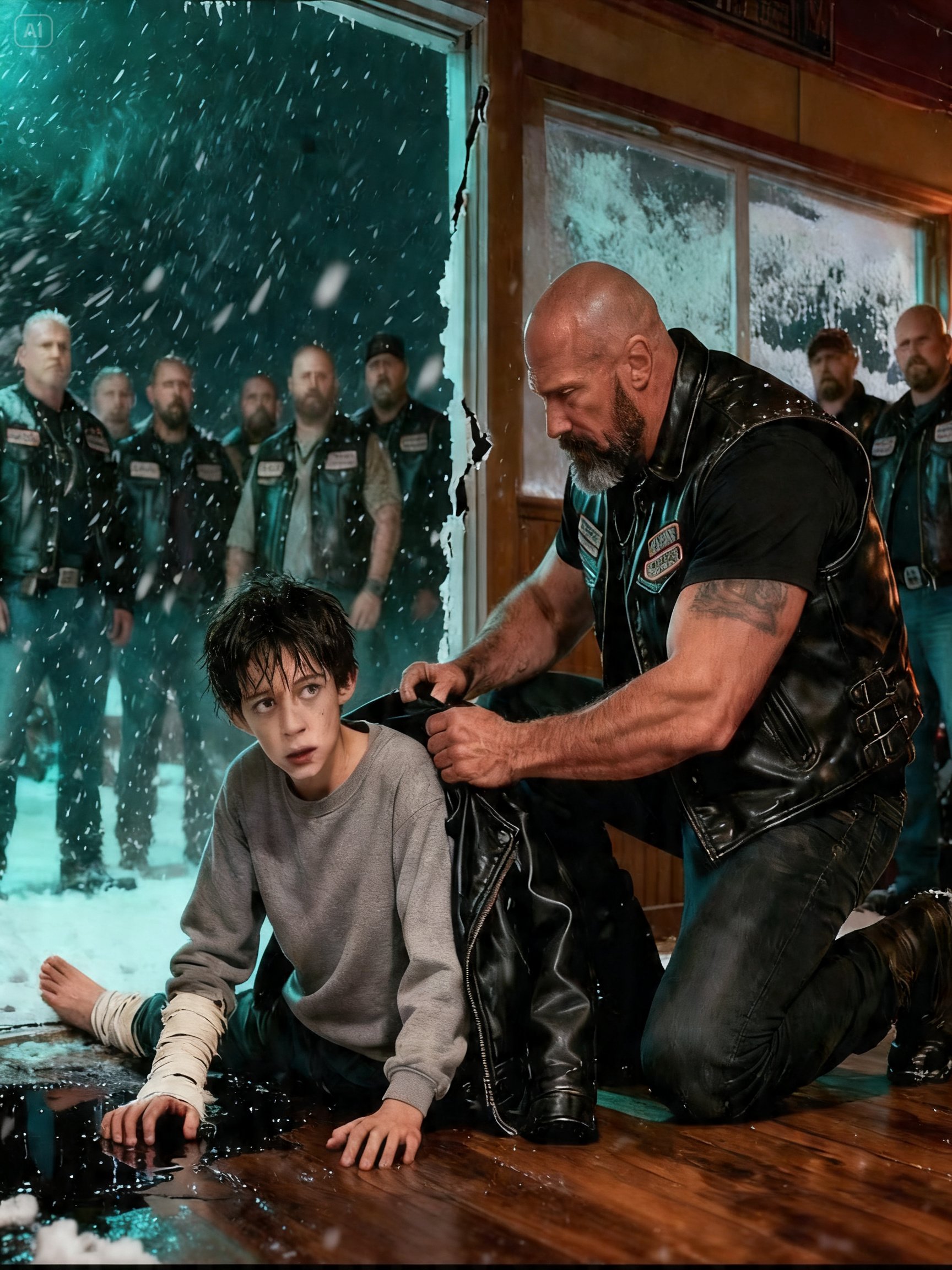 “THEY SAID GOD SENT THE STORM TO TEST HIM” – THE LITTLE BOY’S WHISPER LED A BIKER TO A NIGHTMARE