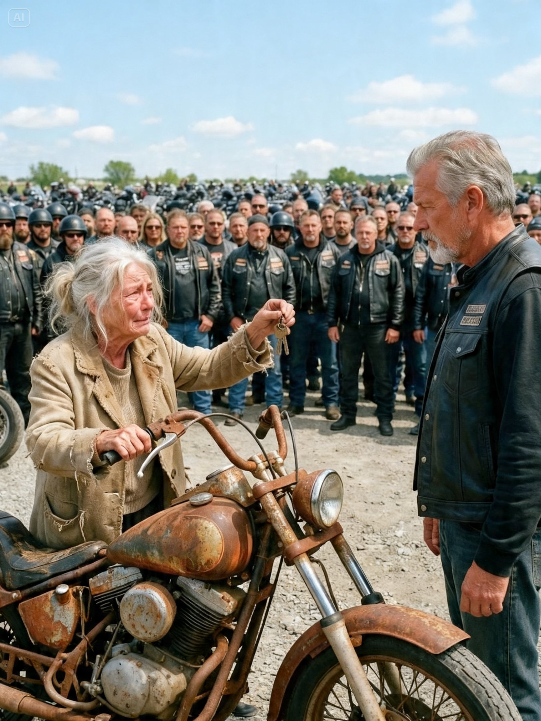 HER SON TRIED TO LOCK HER AWAY AND STEAL HER RANCH – THEN SHE BOUGHT A $40 HARLEY AND 97 HELL’S ANGELS WENT TO WAR