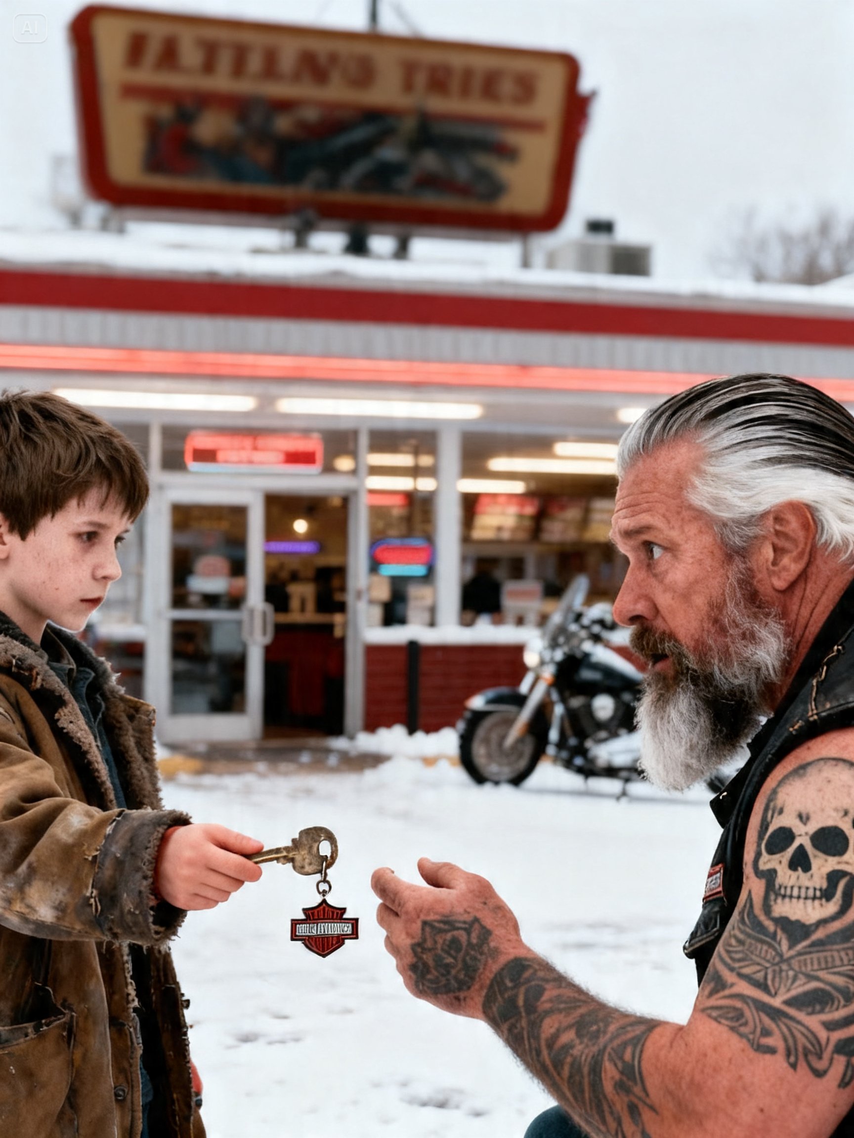 A 10-YEAR-OLD BOY TRIED TO SELL HIS DEAD FATHER’S HARLEY TO SAVE HIS MOM – HOURS LATER 200 HELLS ANGELS TOOK OVER THE STREET