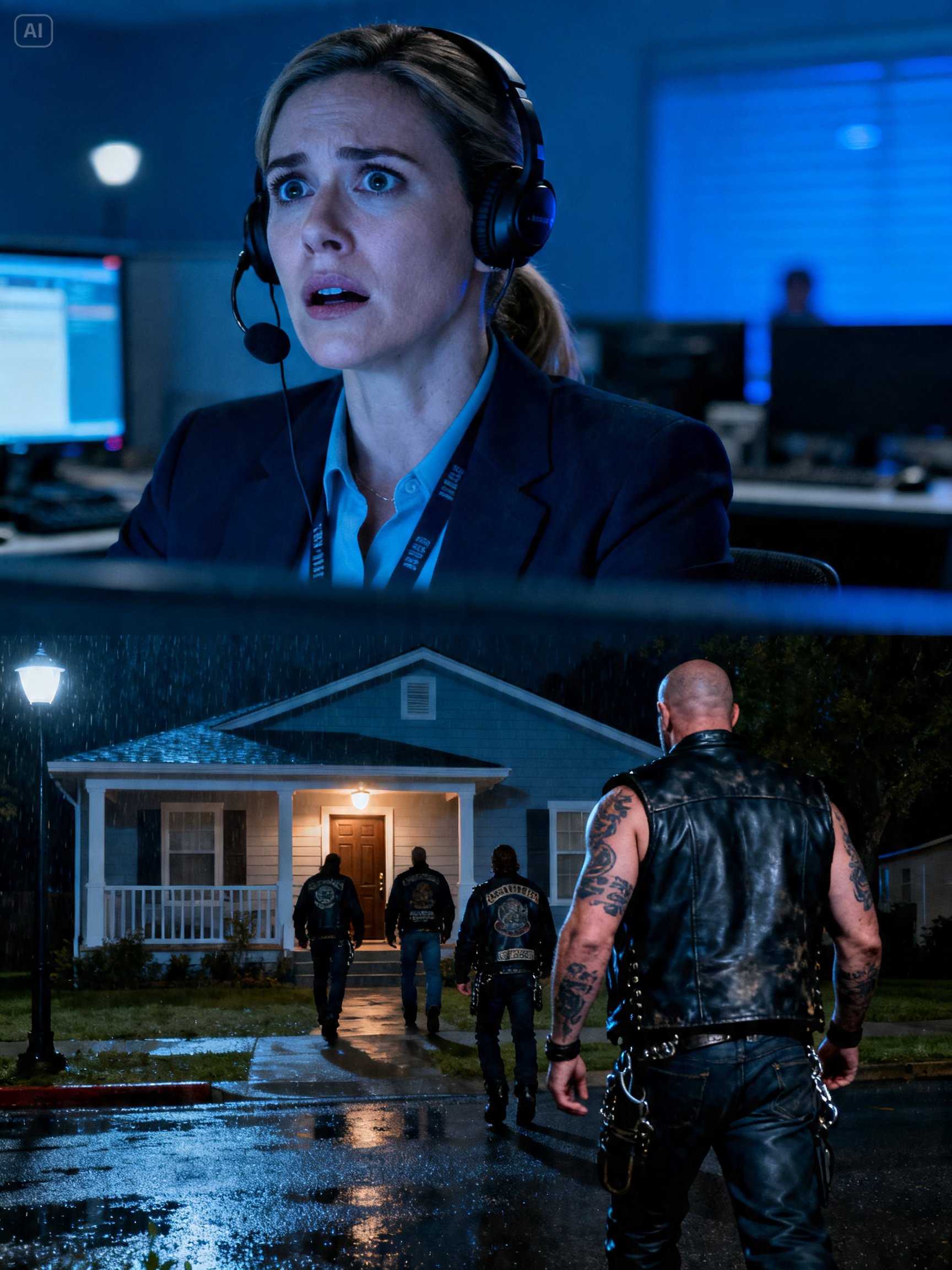 A 911 DISPATCHER RECOGNIZED HER VOICE – AND HER BIKER HUSBAND WENT WHERE POLICE FAILED